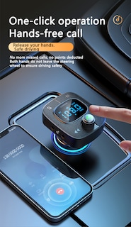 Foto 3 | Transmisor Fm Bluetooth Para Coche Imenso Sn-k300 Negro - Venta Internacional.