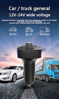 Foto 4 | Transmisor Fm Bluetooth Para Coche Imenso Sn-k300 Negro - Venta Internacional.