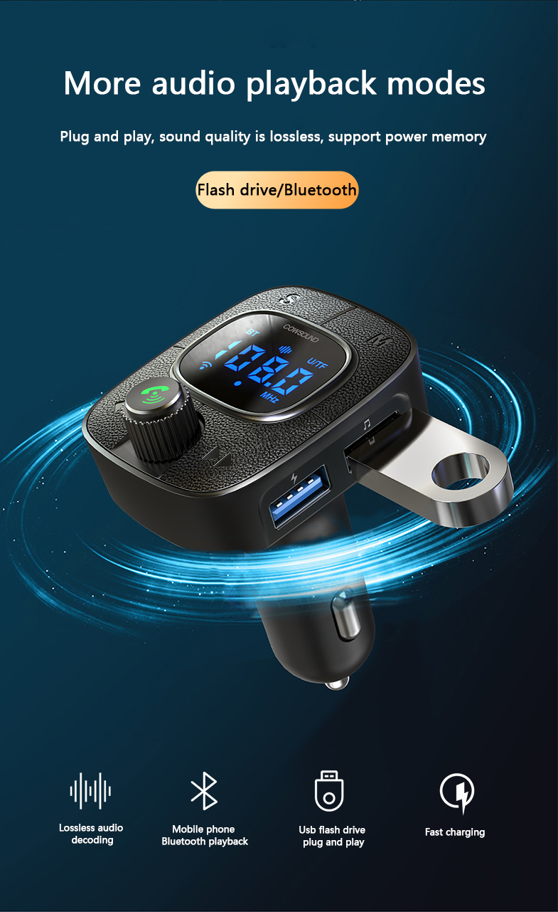 Foto 8 pulgar | Transmisor Fm Bluetooth Para Coche Imenso Sn-k300 Negro - Venta Internacional.