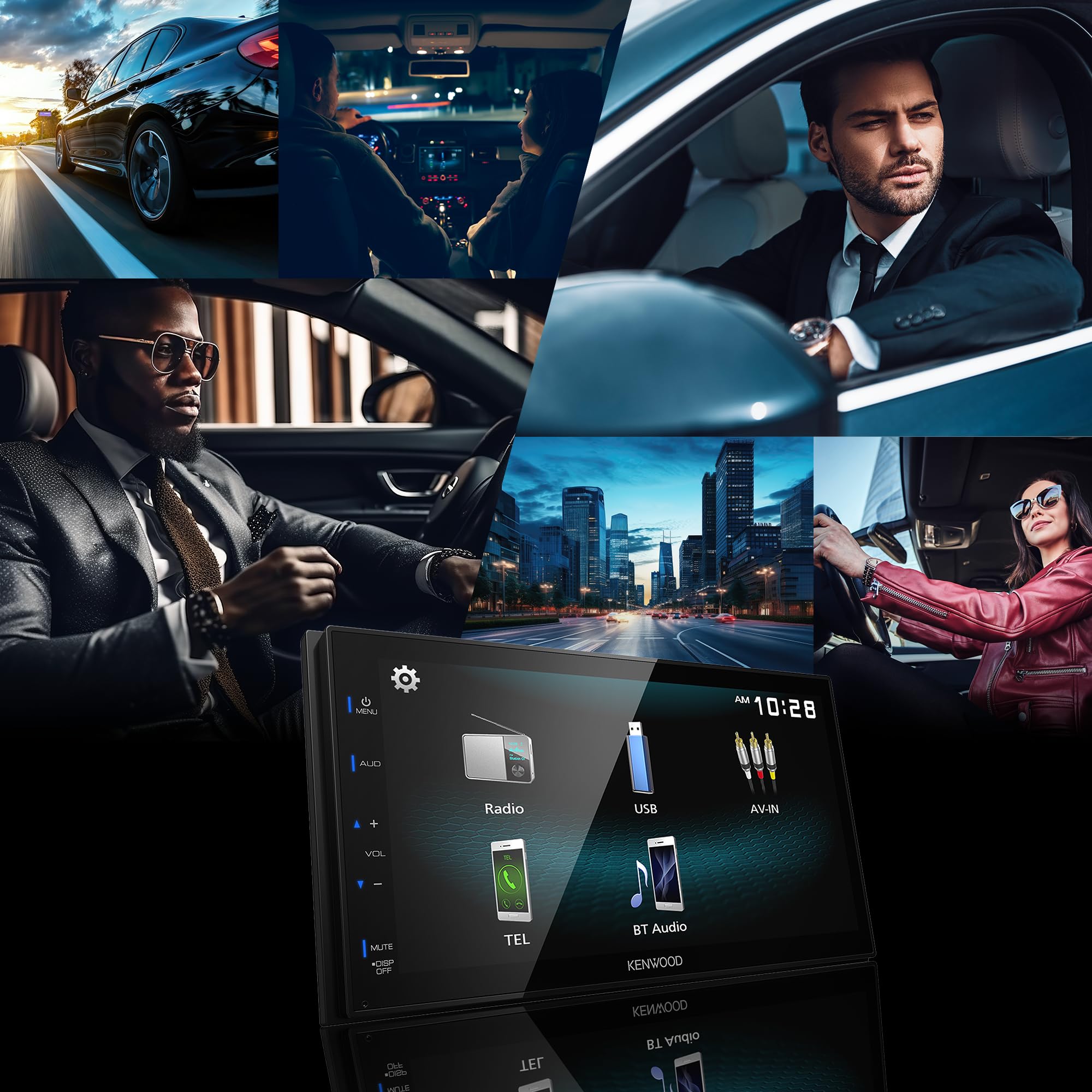 Foto 4 pulgar | Estéreo Para Coche Kenwood Dmx115bt, Doble Din, 6.8 Pulgadas Con Bluetooth - Venta Internacional.