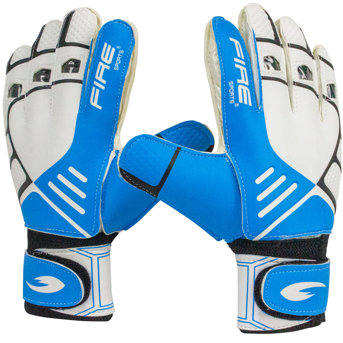 Foto 2 pulgar | Par Guantes Portero Fire Sports Entrenamiento Sport color Azul Talla 10