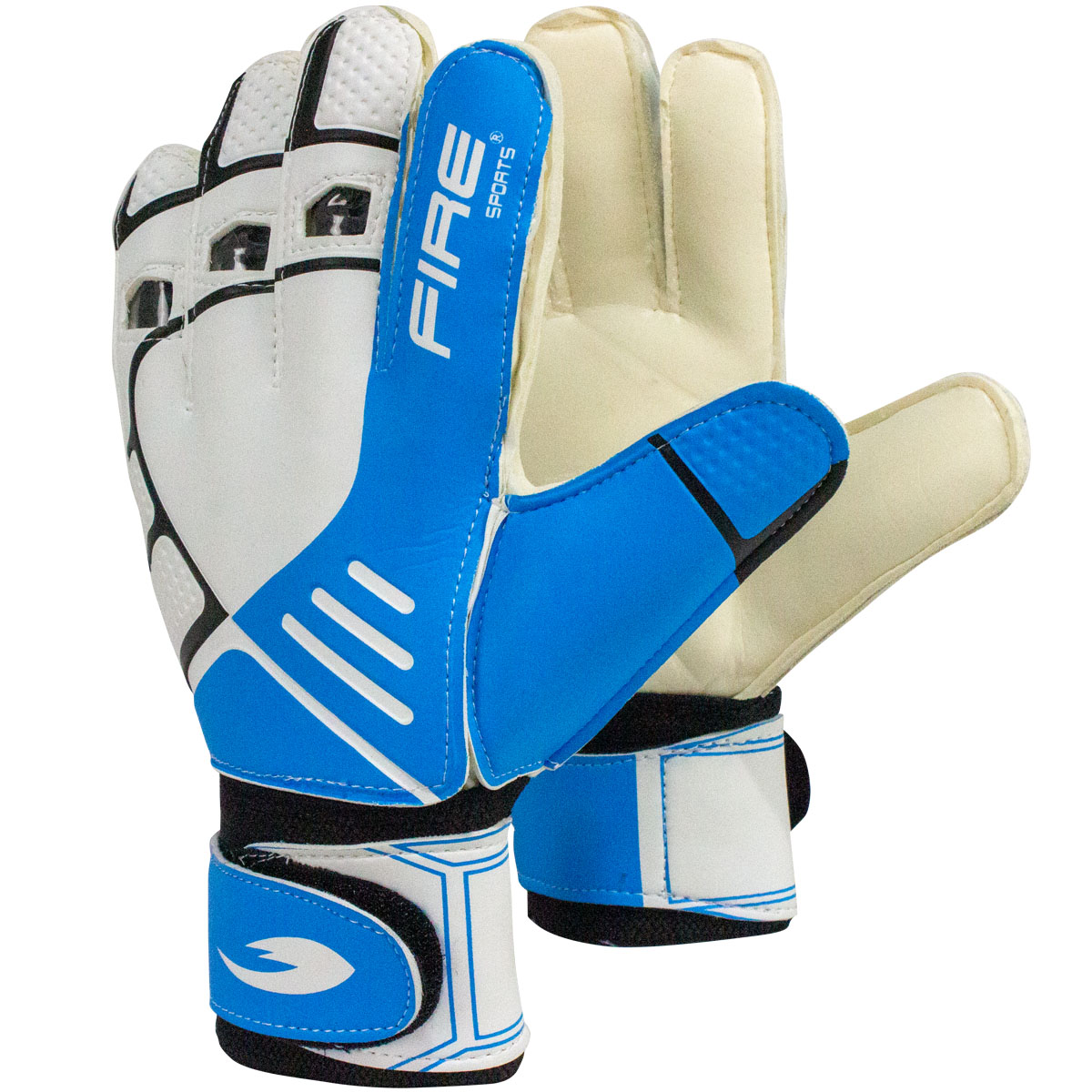 Foto 4 pulgar | Par Guantes Portero Fire Sports Entrenamiento Sport color Azul Talla 10