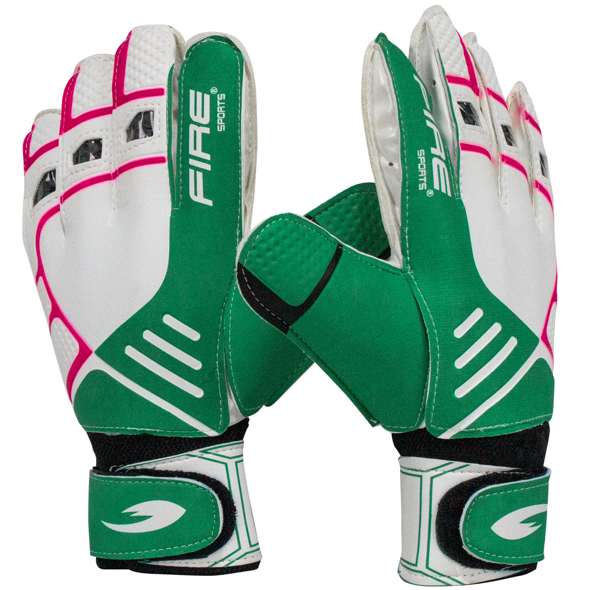 Foto 2 pulgar | Par Guantes Portero Fire Sports Entrenamiento Sport Verde Talla 12