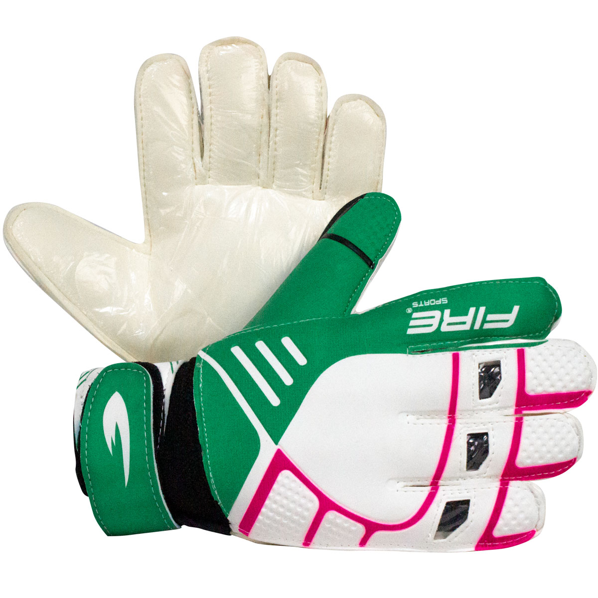 Foto 3 pulgar | Par Guantes Portero Fire Sports Entrenamiento Sport Verde Talla 12