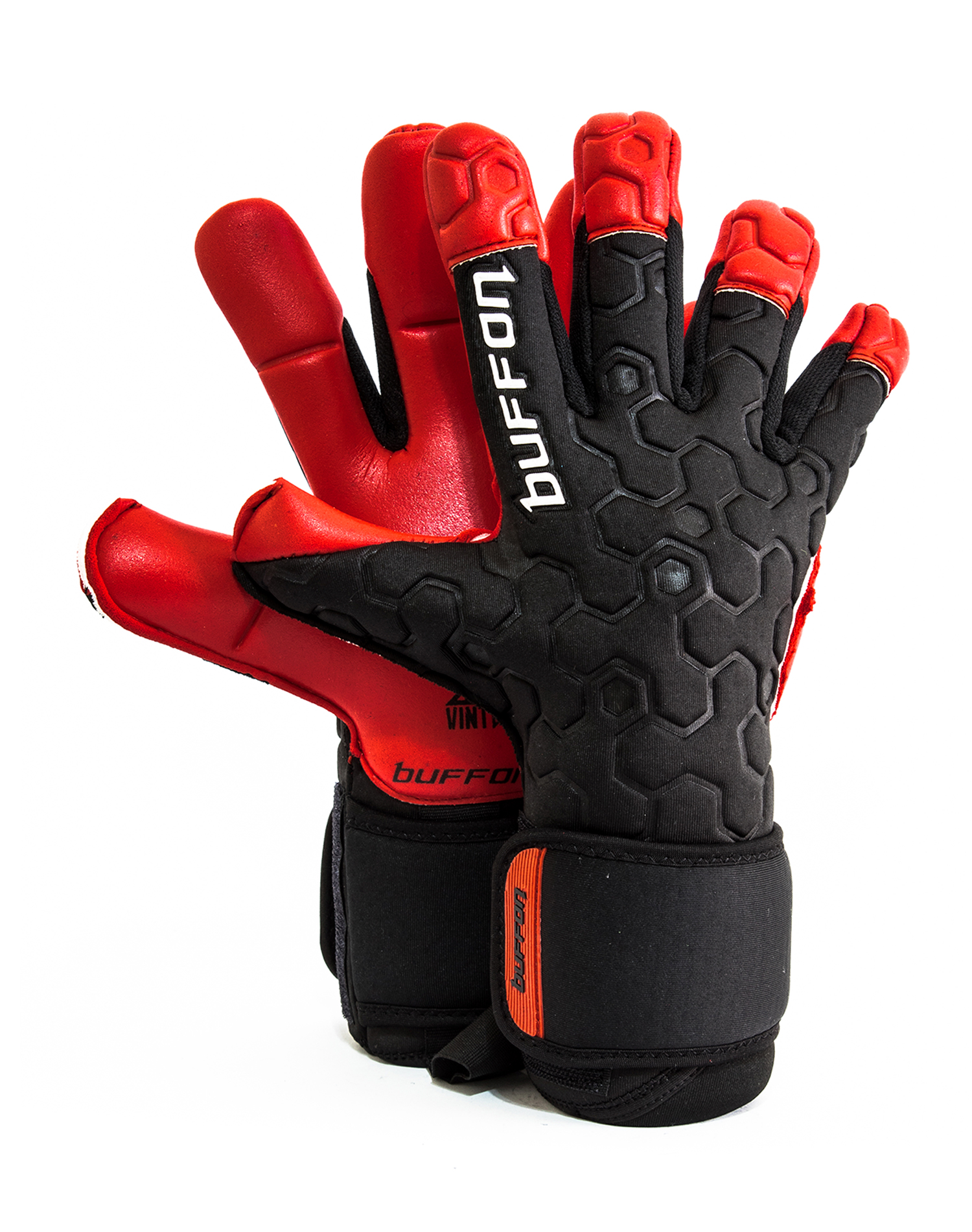 Foto 2 pulgar | Guantes De Portero Buffon Titan Negro/rojo