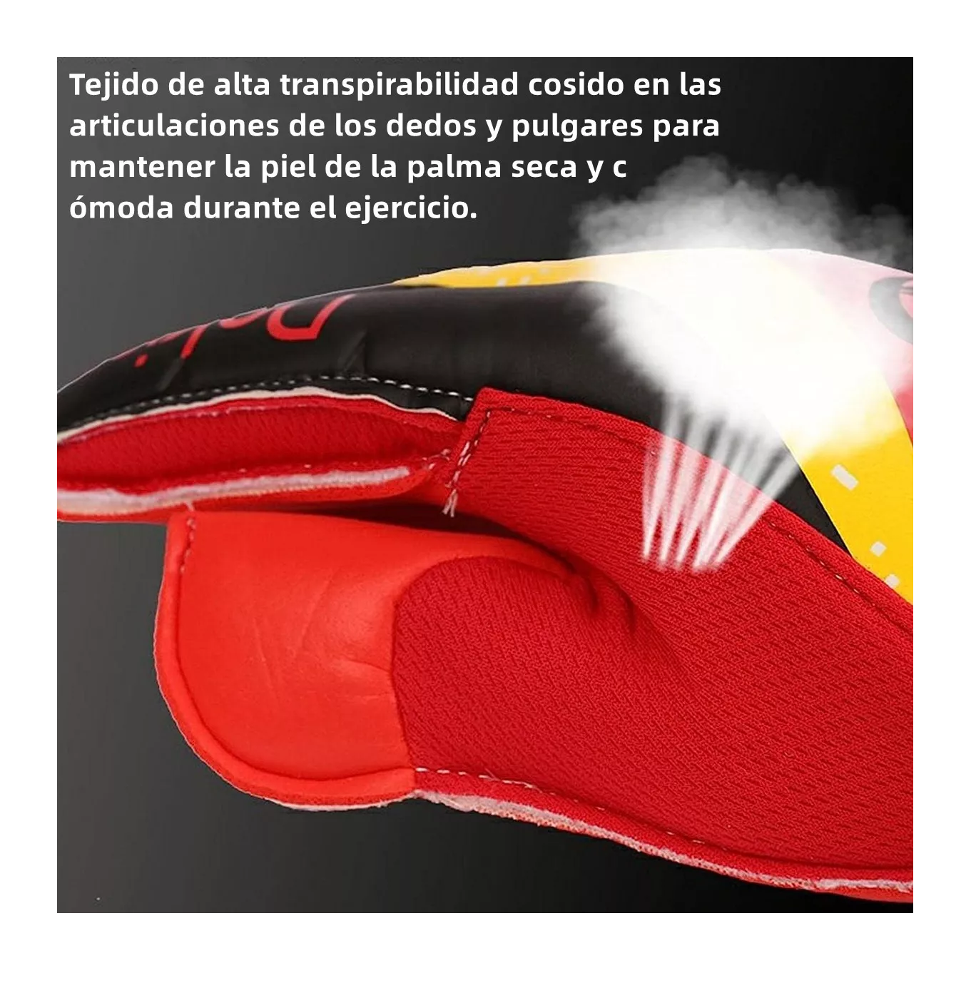 Foto 4 | Guantes de Portero Dokisn color Rojo Antideslizantes