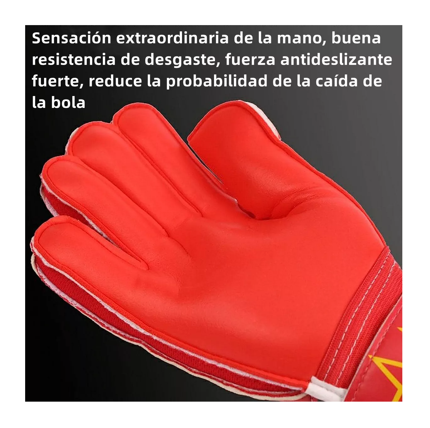 Foto 6 pulgar | Guantes de Portero Dokisn color Rojo Antideslizantes