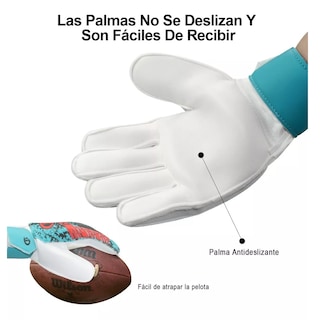 Foto 2 | Guantes De Portero De Fútbol Antideslizantes. Eo Safe Imports Esi-11207 Azul