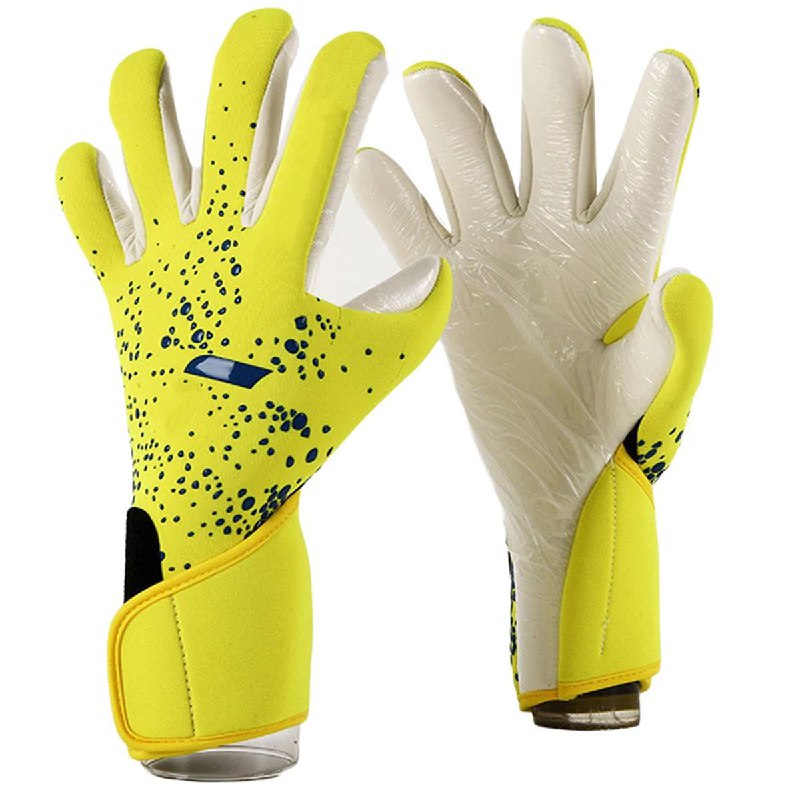 Guantes De Portero Futbol Profesional Antidesliz Respirable Amarillos Blanco