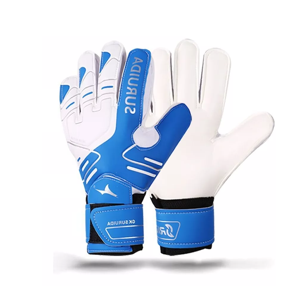 Foto 5 pulgar | Guantes De Portero De Futbol Belug Respirables color Azul Con Blanco Talla 9