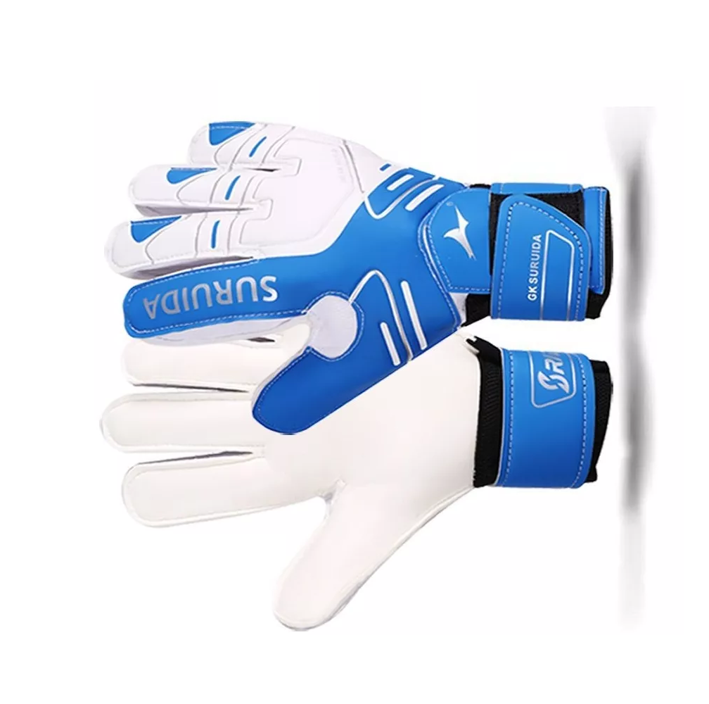 Foto 6 pulgar | Guantes De Portero De Futbol Belug Respirables color Azul Con Blanco Talla 9