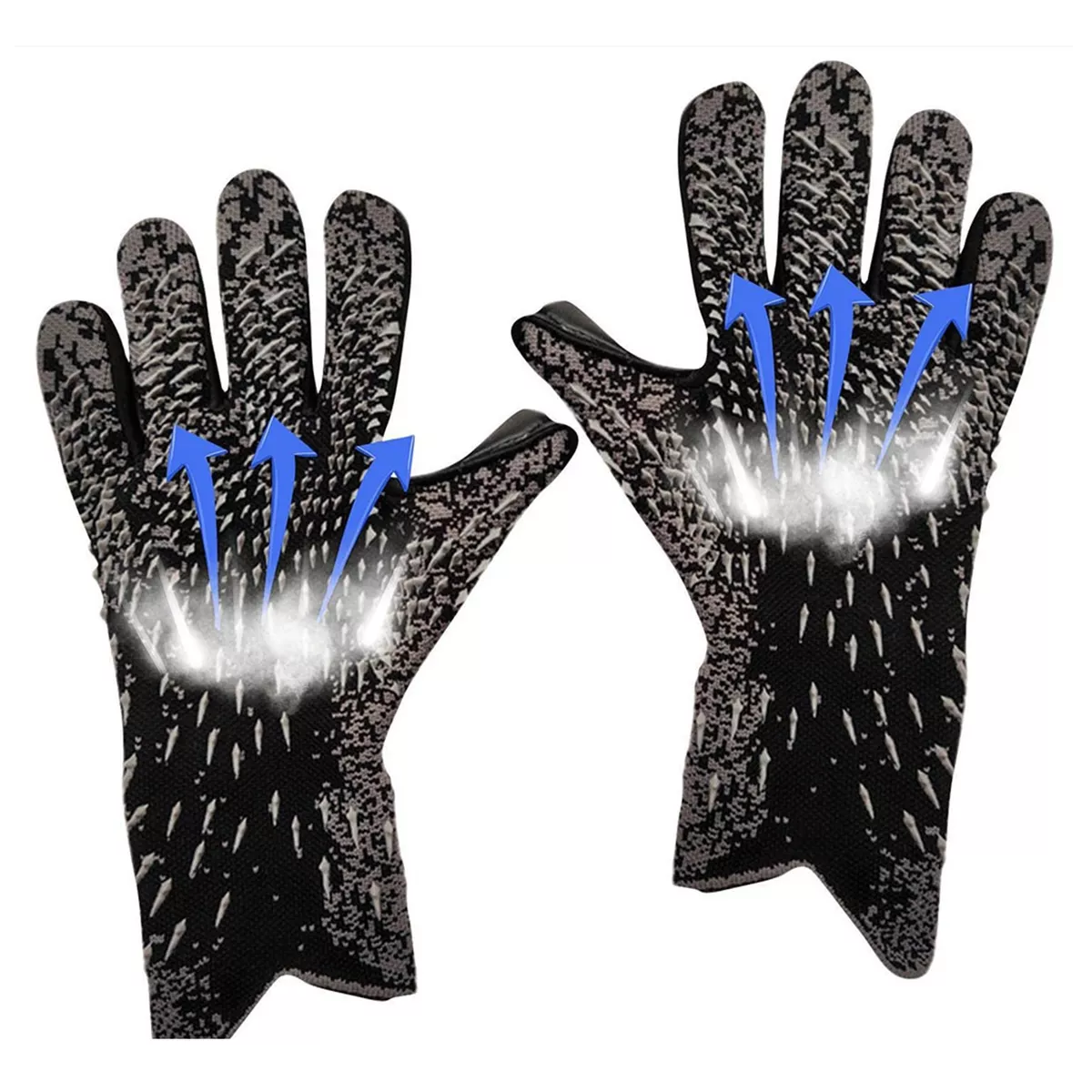 Foto 3 pulgar | Guantes De Portero Antideslizantes De Latex Talla 7 Eo Safe Imports Esi-14003 Negro