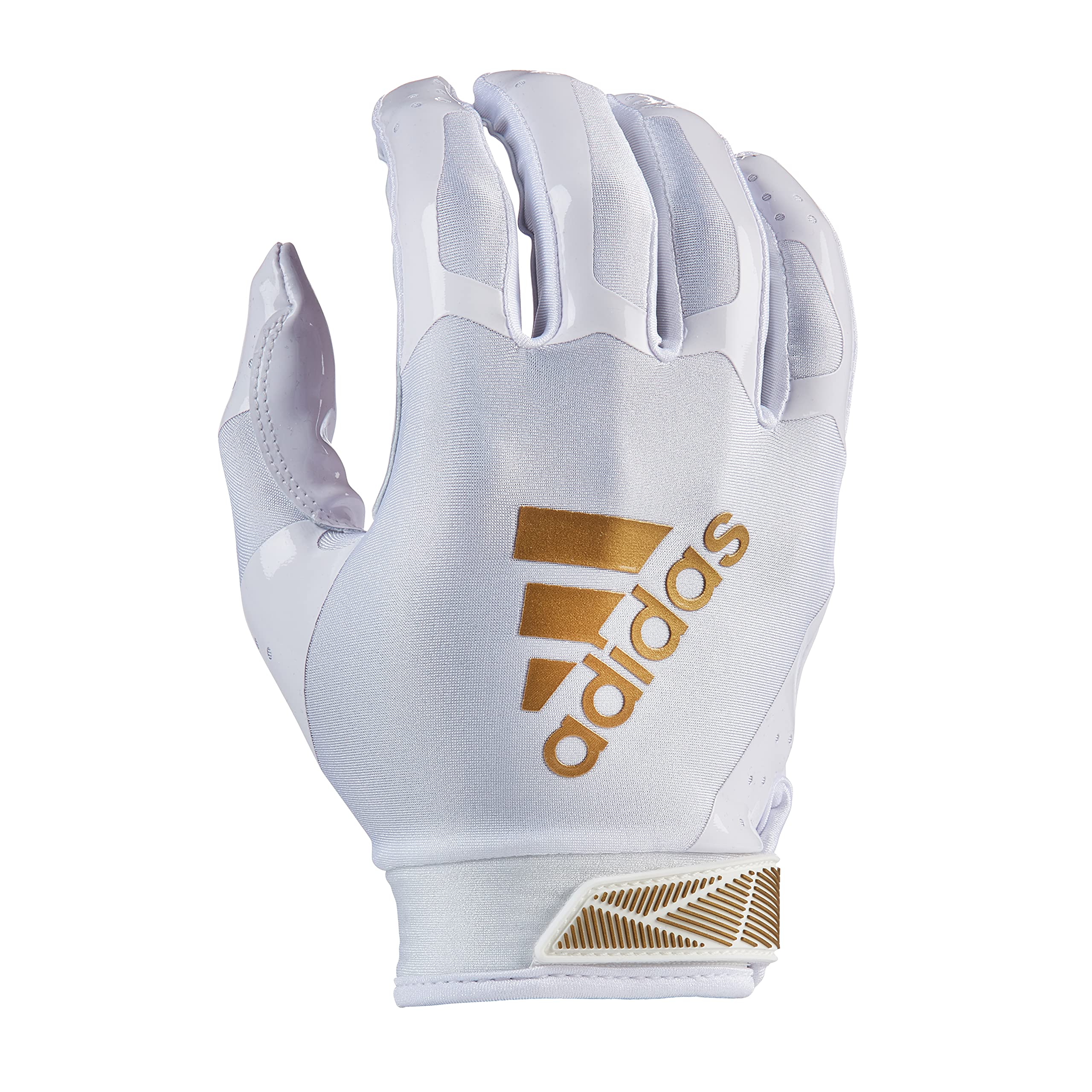 Guantes De Fútbol Adidas Adifast 3.0 Para Adultos, Color Blanco Y Dorado - Venta Internacional.