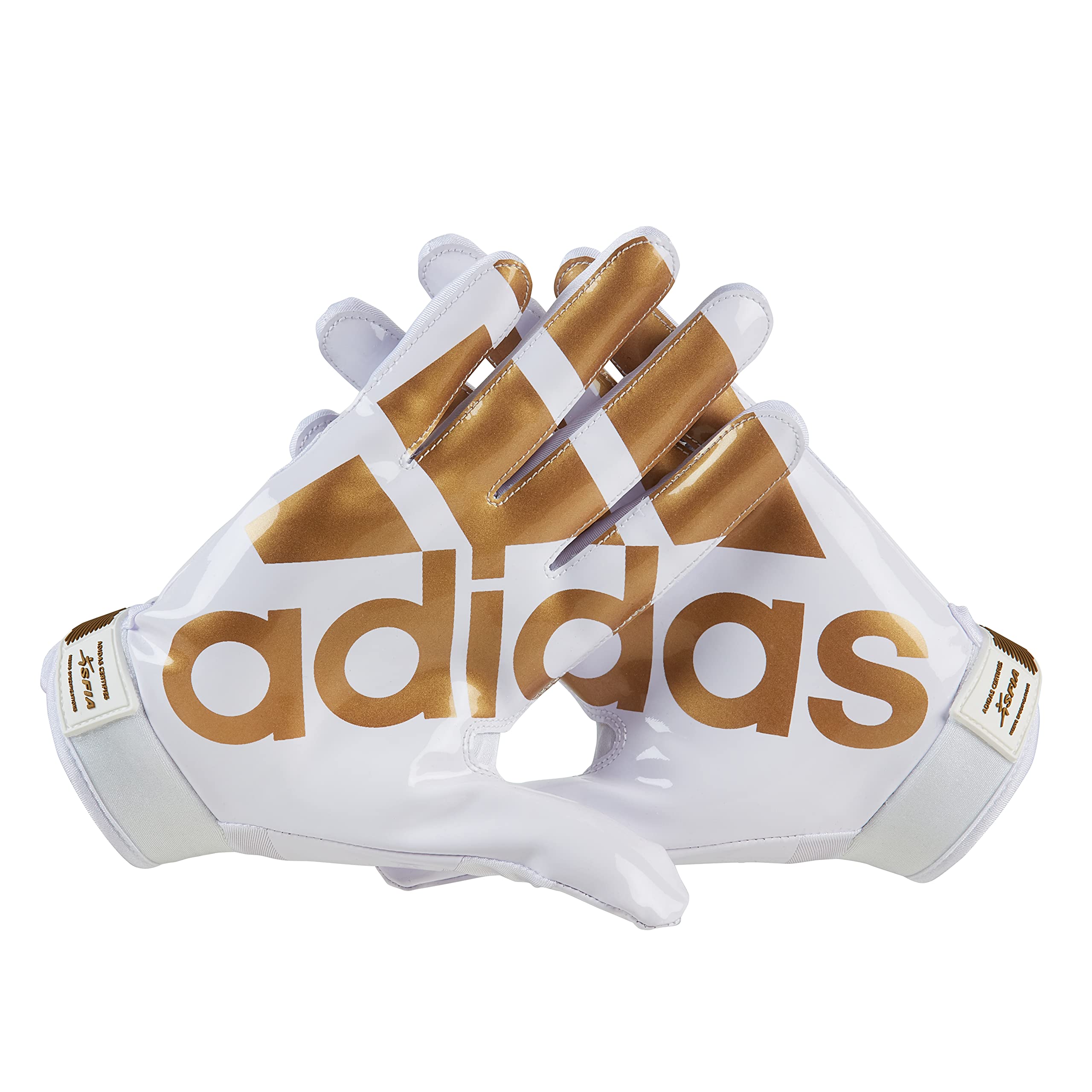 Foto 3 pulgar | Guantes De Fútbol Adidas Adifast 3.0 Para Adultos, Color Blanco Y Dorado - Venta Internacional.