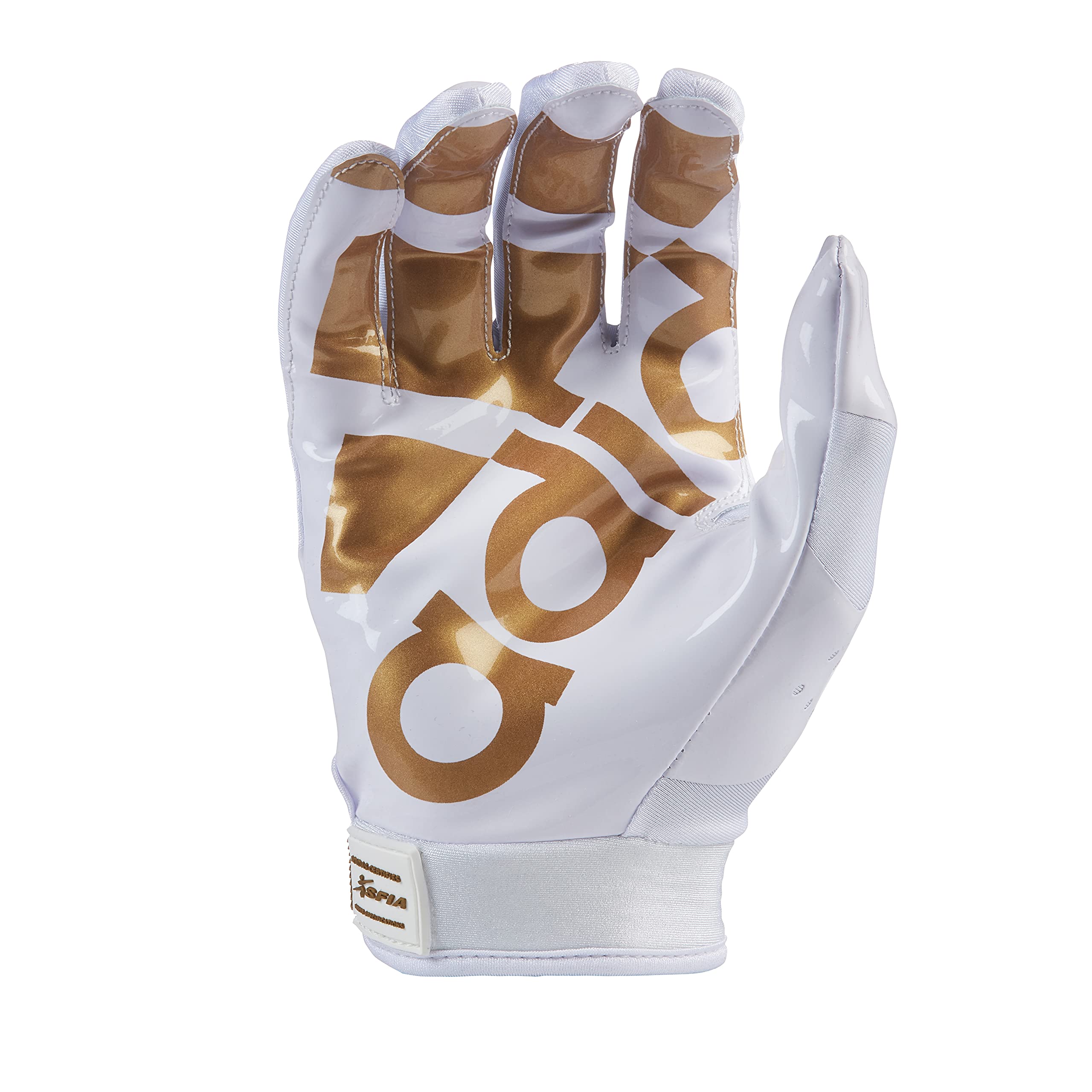 Foto 4 pulgar | Guantes De Fútbol Adidas Adifast 3.0 Para Adultos, Color Blanco Y Dorado - Venta Internacional.