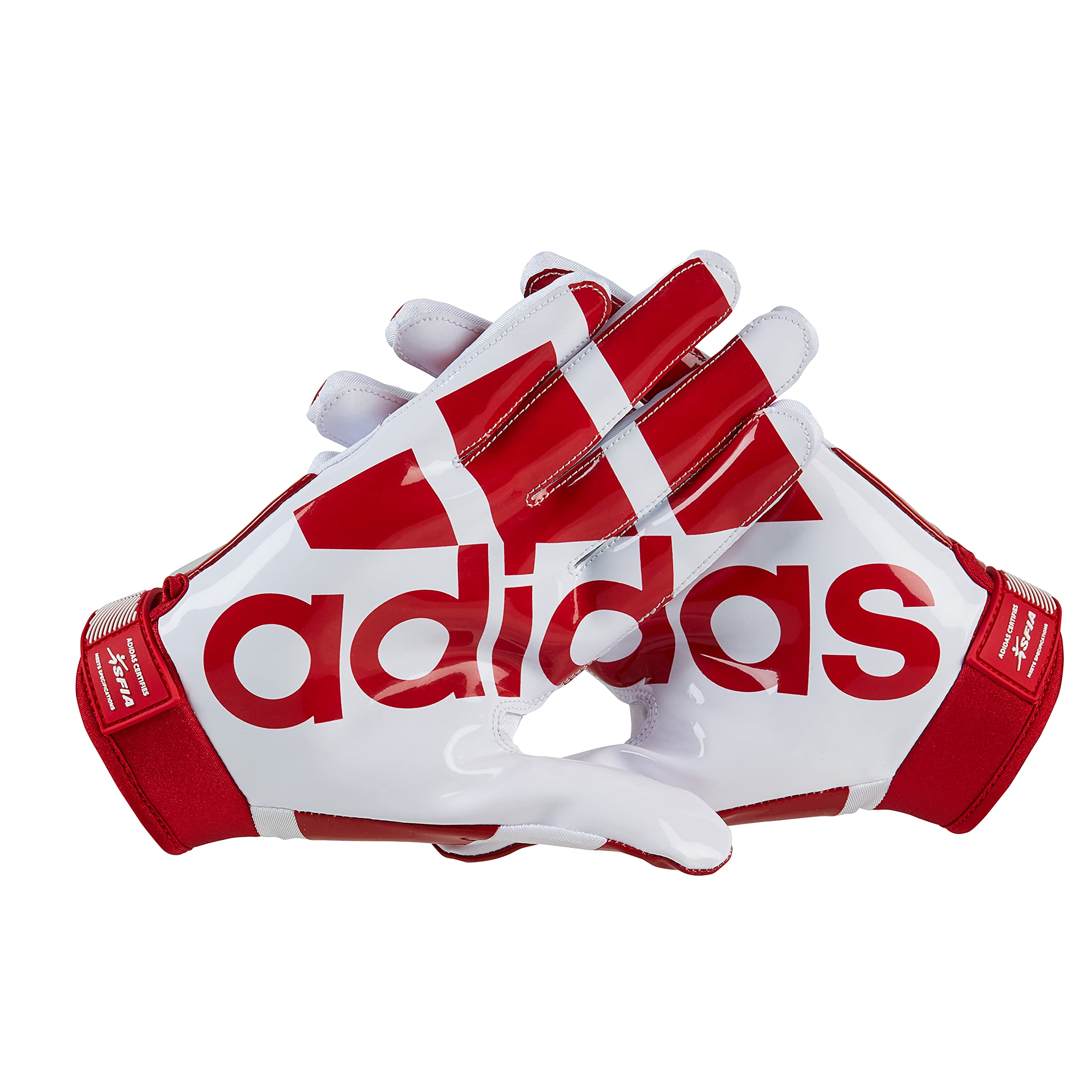 Foto 2 | Guantes De Fútbol Adidas Adifast 3.0 Para Adultos, Color Blanco/rojo - Venta Internacional.