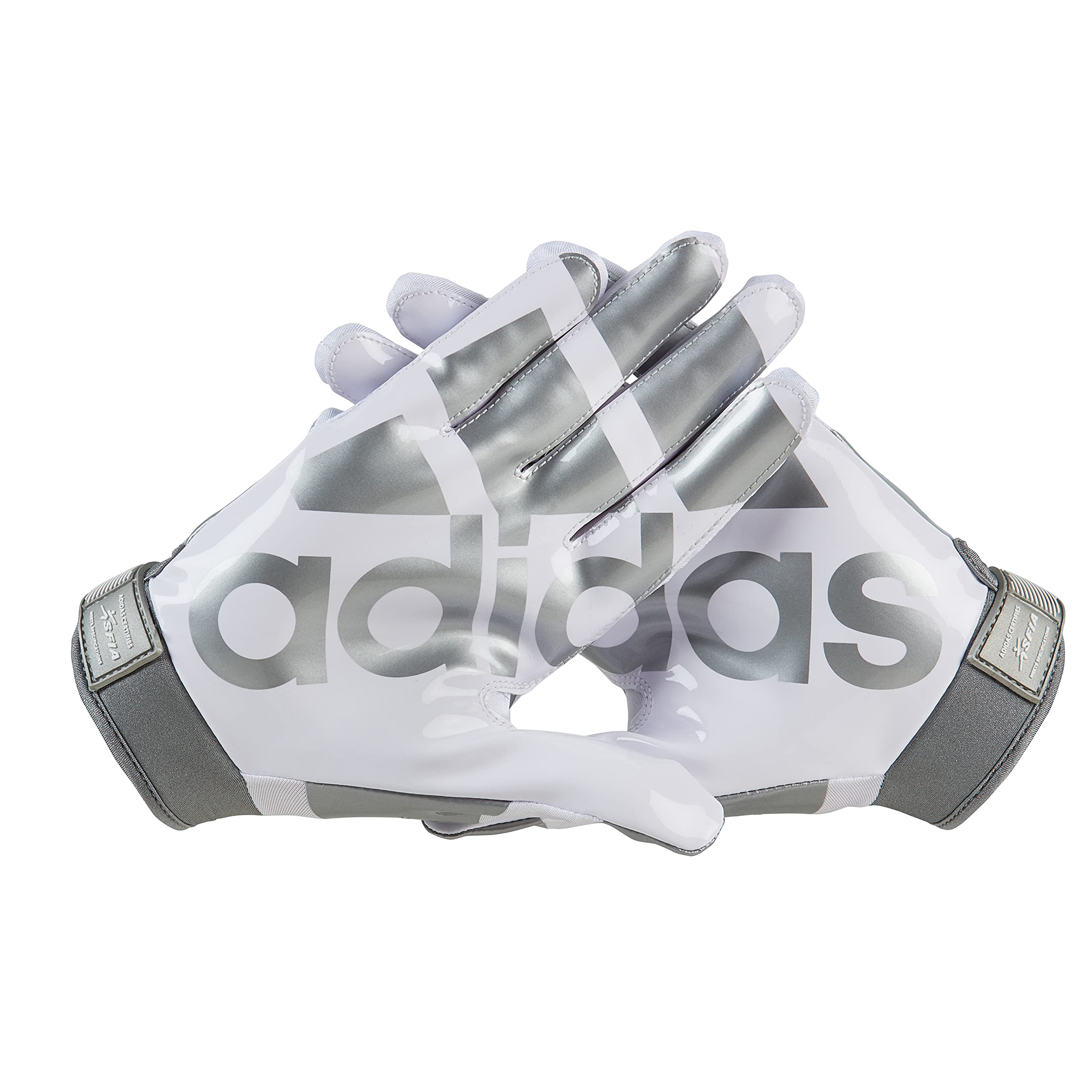 Foto 3 pulgar | Guantes De Fútbol Adidas Adifast 3.0 Youth, Color Blanco Y Plateado - Venta Internacional.