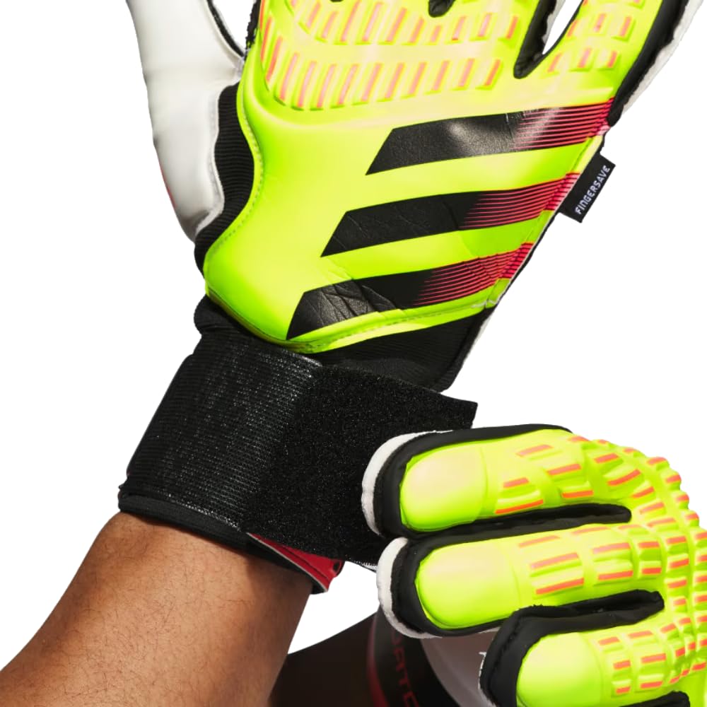 Foto 3 pulgar | Guantes Goalie Adidas Match Solar Amarillo/negro/rojo Talla 11 - Venta Internacional.