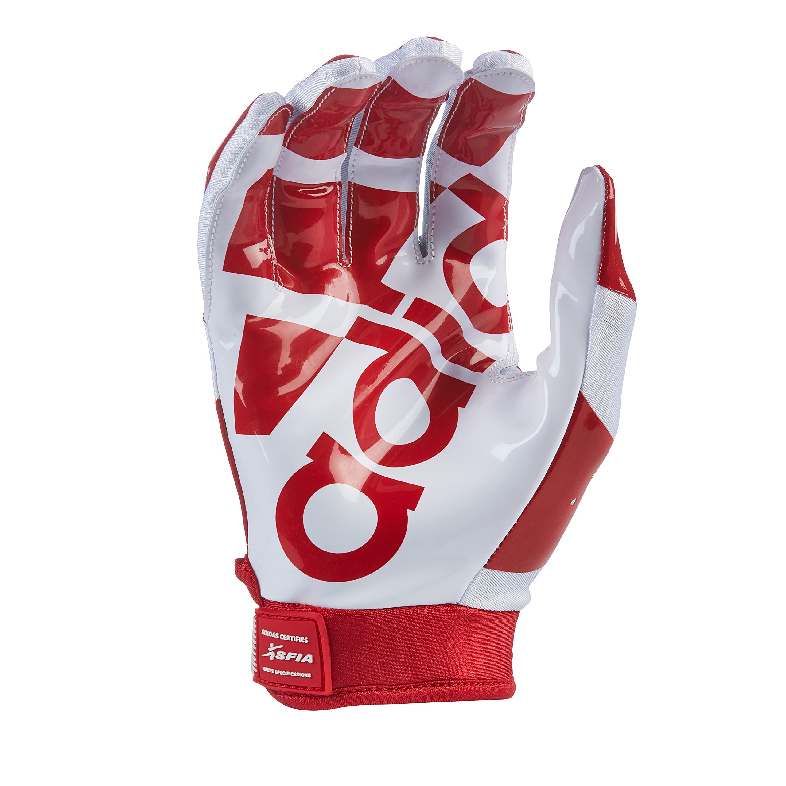 Foto 4 pulgar | Guantes De Fútbol Adidas Adifast 3.0 Para Adultos, Color Blanco/rojo - Venta Internacional.