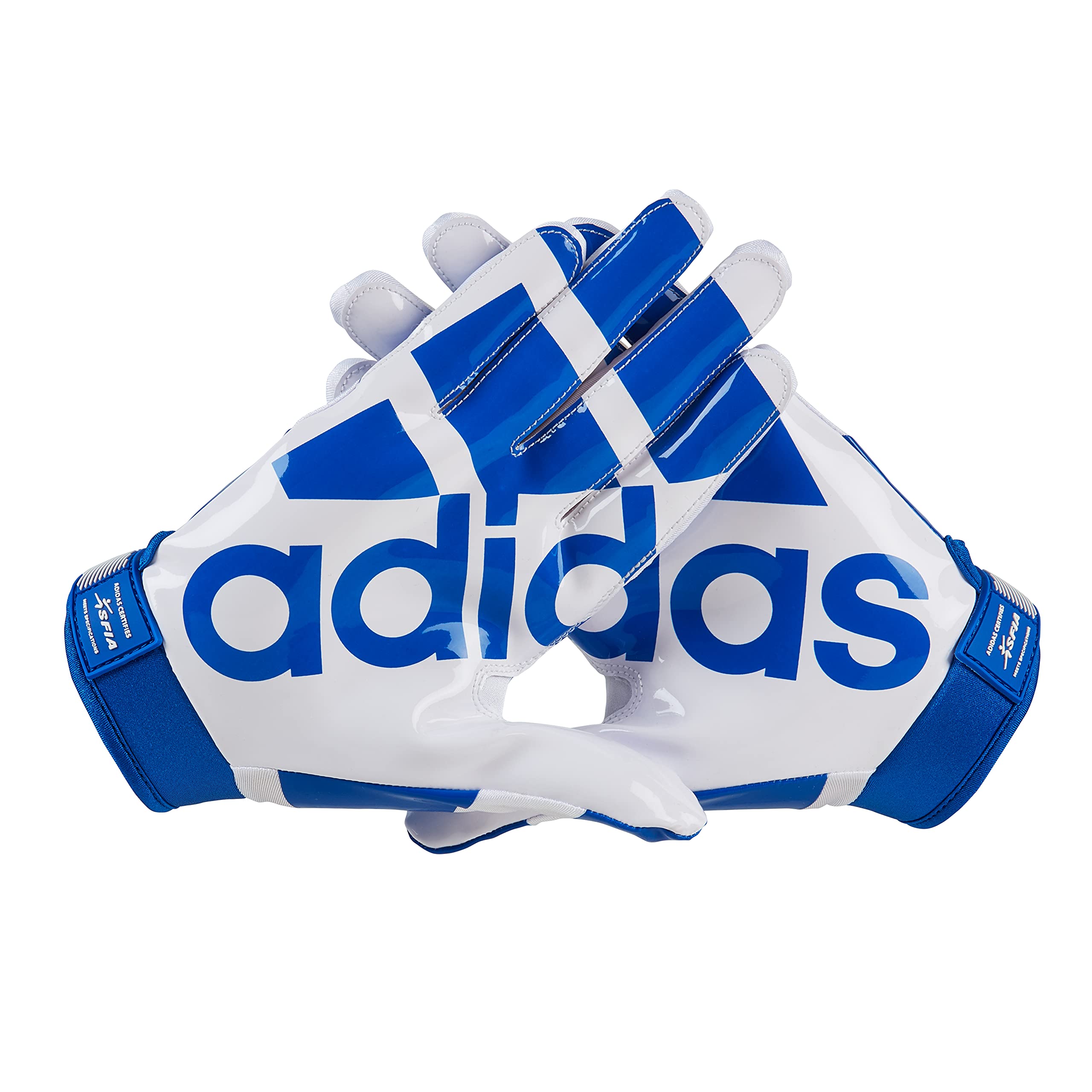 Foto 3 pulgar | Guantes De Fútbol Adidas Adifast 3.0 Para Adultos, Color Blanco/azul - Venta Internacional.