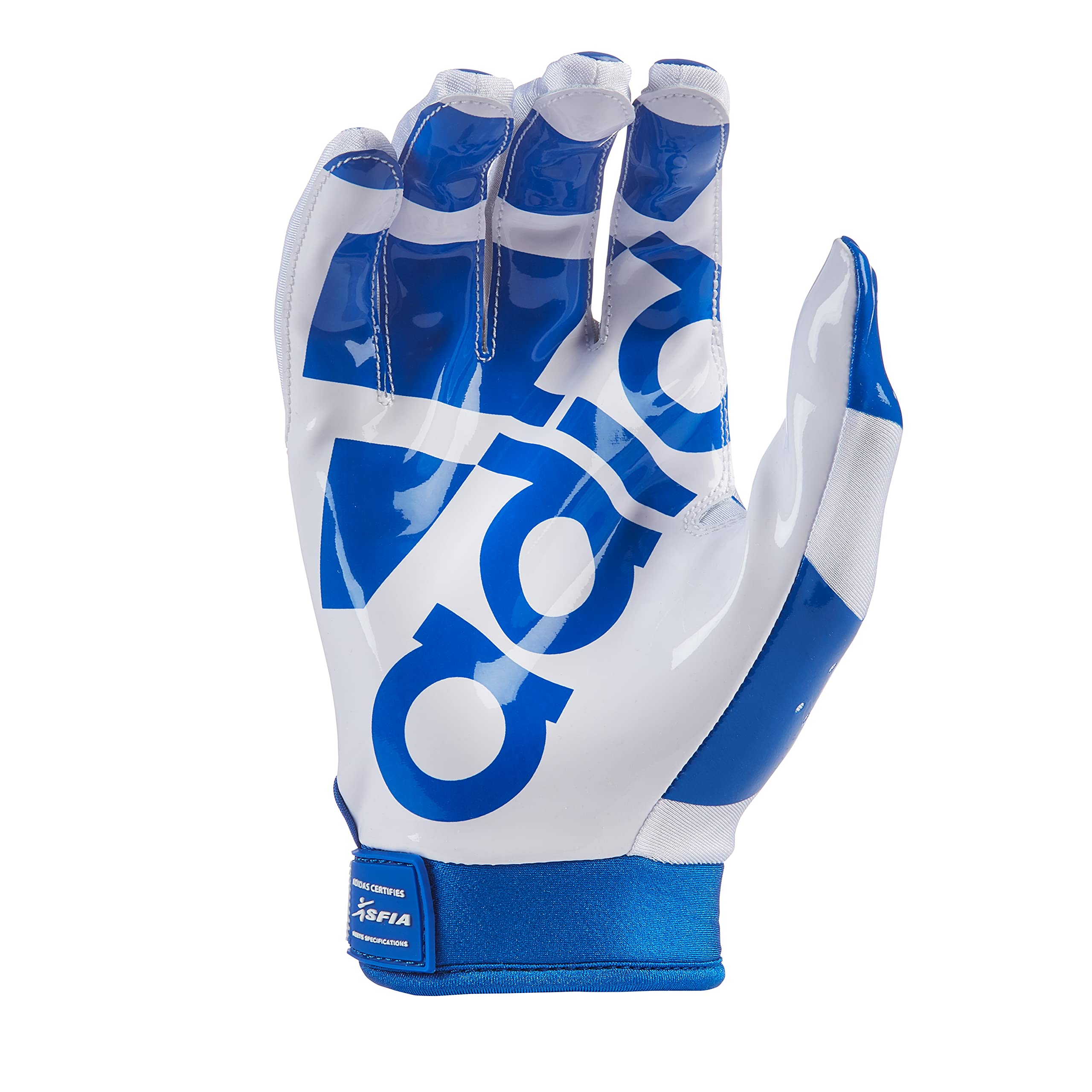 Foto 3 | Guantes De Fútbol Adidas Adifast 3.0 Para Adultos, Color Blanco/azul - Venta Internacional.