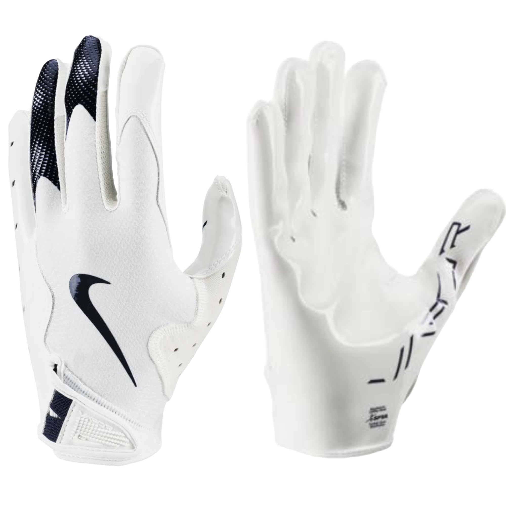 Foto 4 pulgar | Guantes De Fútbol Nike Vapor Jet 8.0 Blanco/azul Marino, Talla Xxl - Venta Internacional.