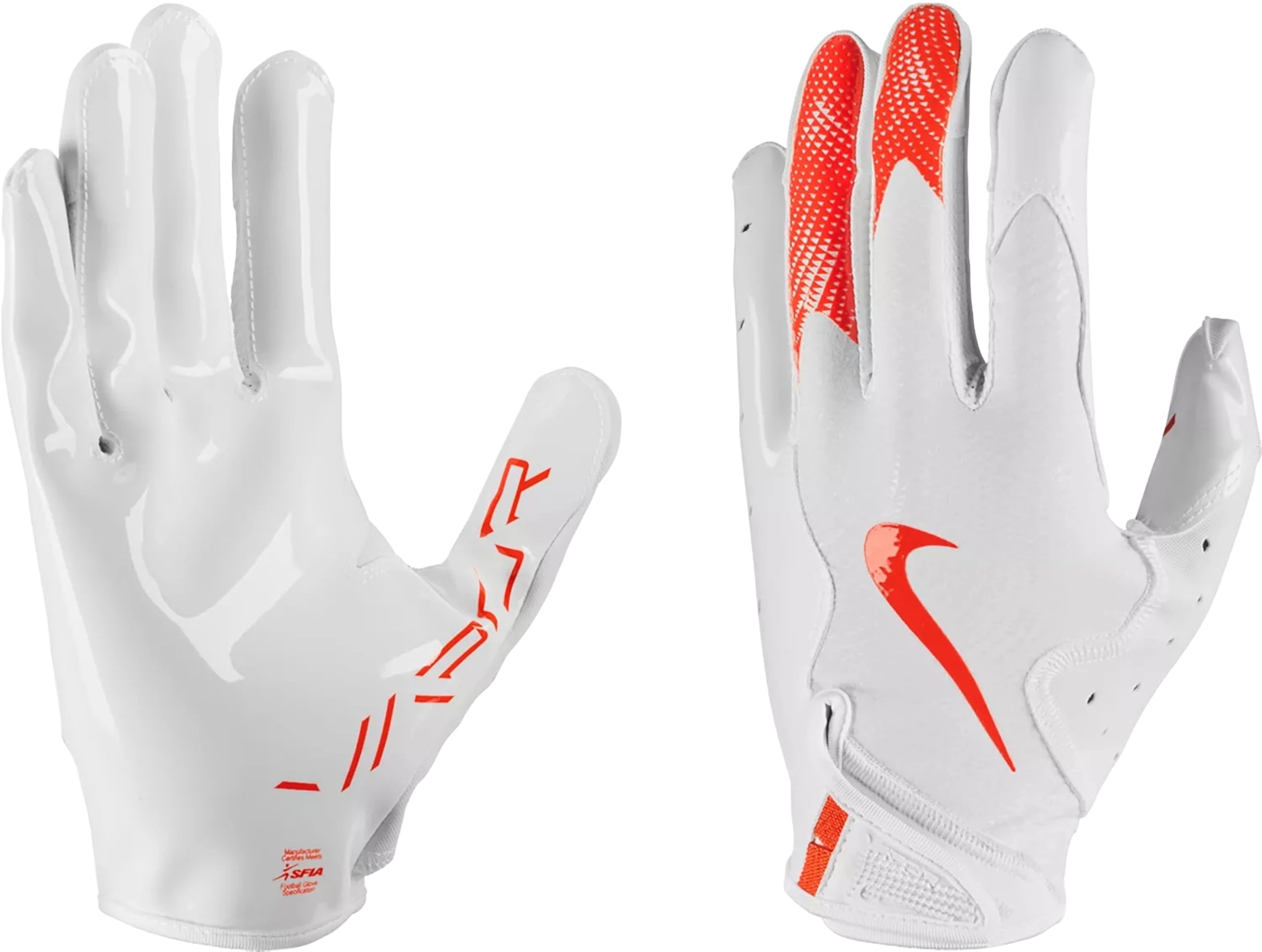 Foto 5 pulgar | Guantes De Fútbol Nike Vapor Jet 8.0 Blanco/blanco/naranja Xxl - Venta Internacional.