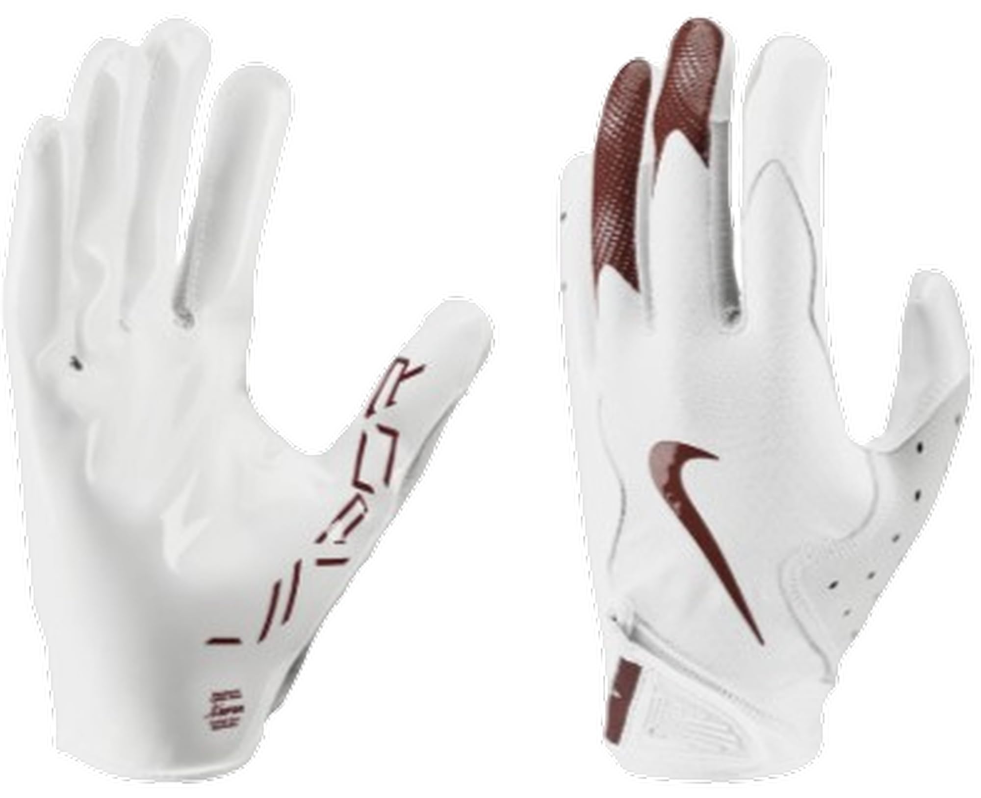 Foto 4 pulgar | Guantes De Fútbol Nike Vapor Jet 8.0 Blanco/granate Xl - Venta Internacional.