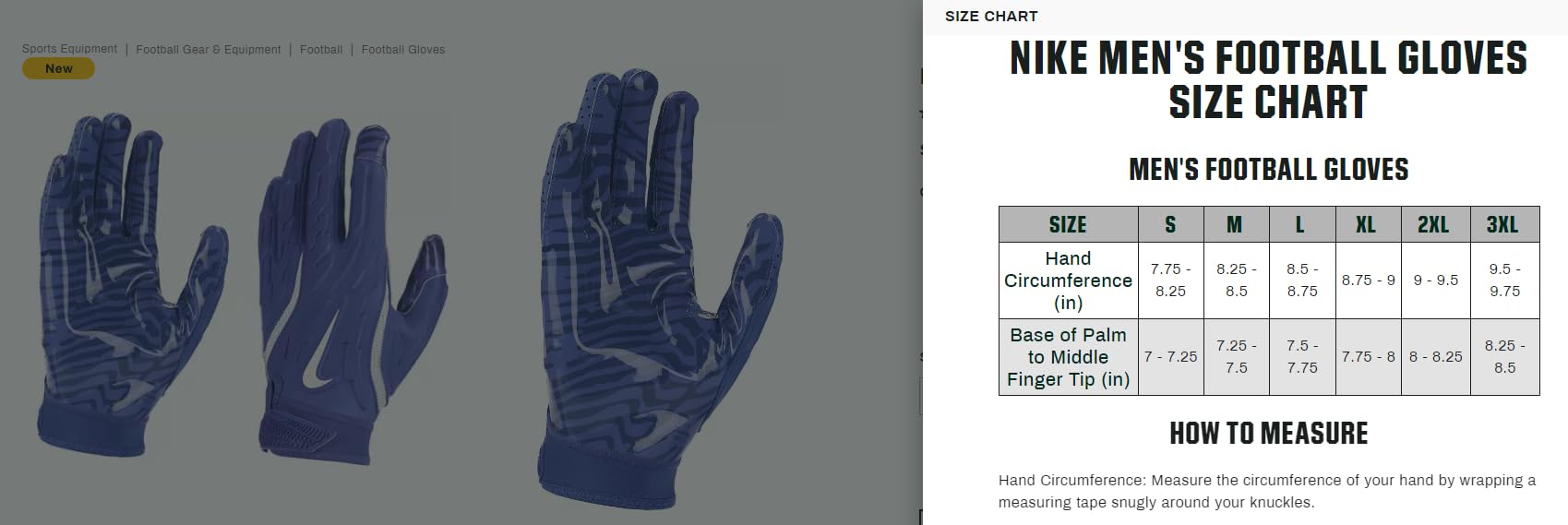 Foto 5 pulgar | Guantes De Fútbol Nike Superbad 7.0 Royal/white (medianos) - Venta Internacional.