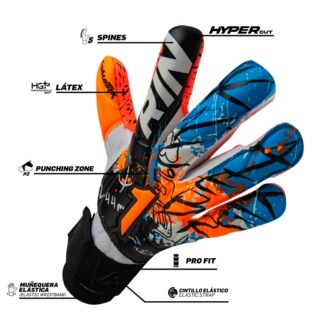 Foto 7 | Rinat Guantes De Portero Asimetrik Prime Con Varillas Naranja | Adulto E Infantil | Sporta