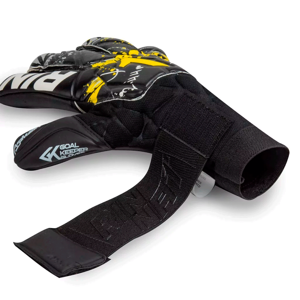 Foto 4 pulgar | Guantes De Portero Rinat Asimetrik Prime Negro/amarillo/plata | Adulto E Infantil | Sporta