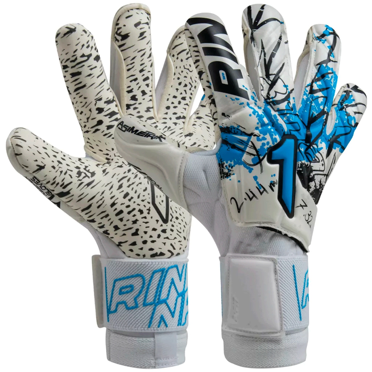 Rinat Guantes De Portero Asimetrik Prime Con Varillas Blanco | Adulto E Infantil | Sporta $705
