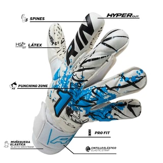 Foto 7 | Rinat Guantes De Portero Asimetrik Prime Con Varillas Blanco | Adulto E Infantil | Sporta
