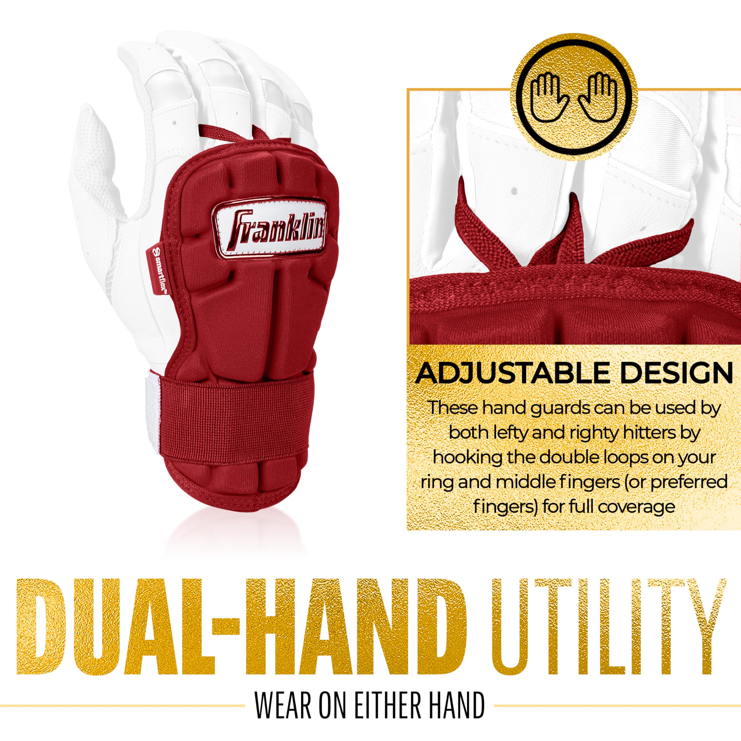 Foto 5 pulgar | Protector De Manos Y Muñeca Franklin Sports Prt Lg Series Para Adultos - Venta Internacional.