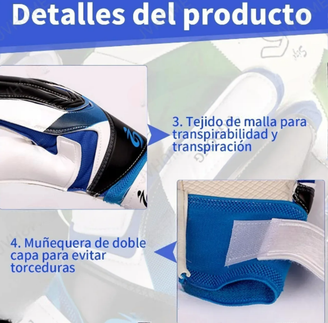 Foto 3 | Guantes Xtellar De Portero Para Fútbol - Protección Profesional Para Niños  Jóvenes Y Adultos