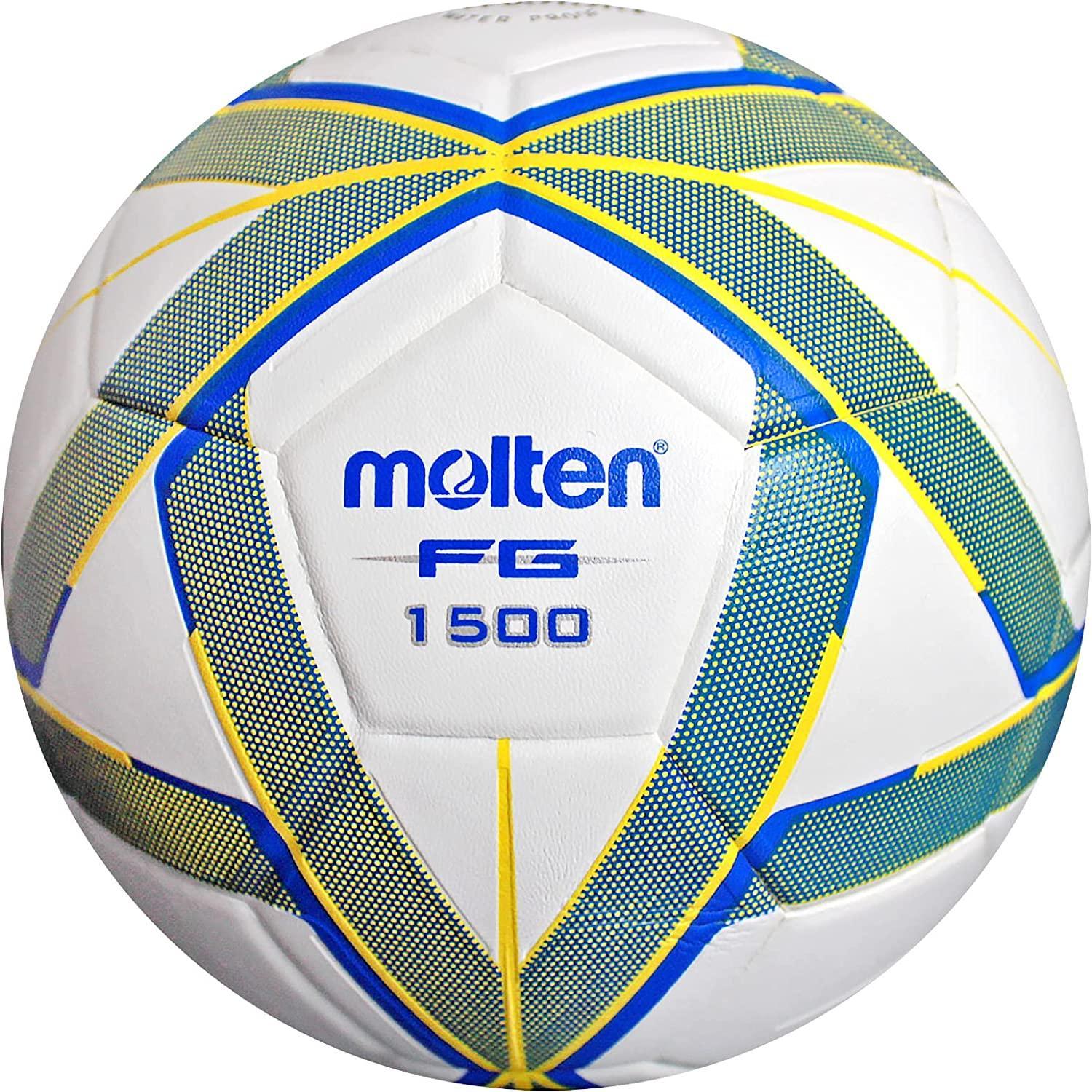 Balón Molten Forza F5g1500 #5 Blanco con Verde