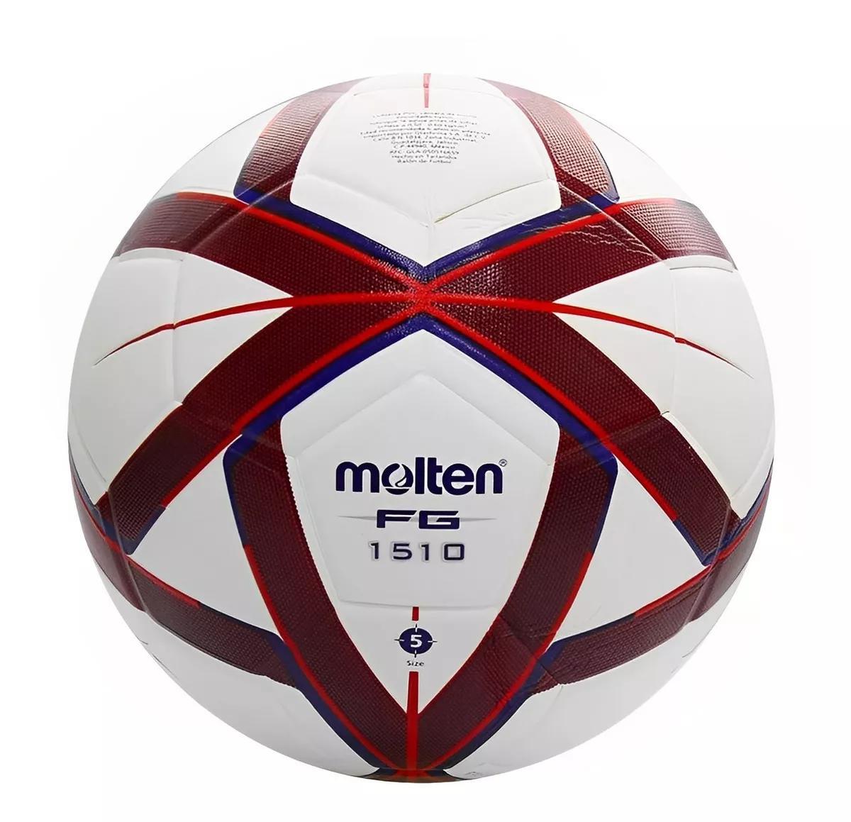 Foto 2 pulgar | Balón Molten Forza F5g1500 #5 Blanco con Vino