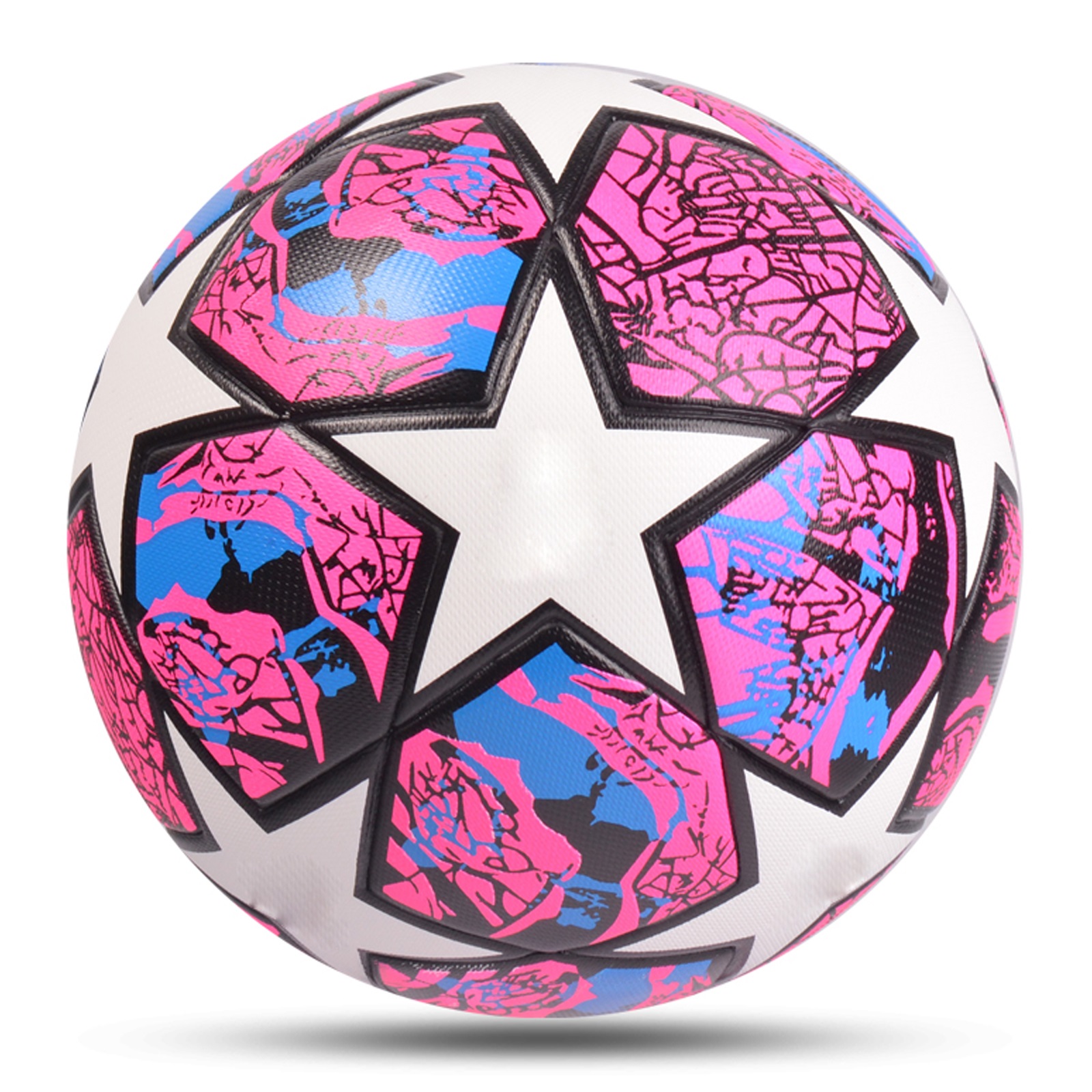 Foto 2 pulgar | Balón de Futbol Soccer Genérico Champions Rosa de Estrellas #5