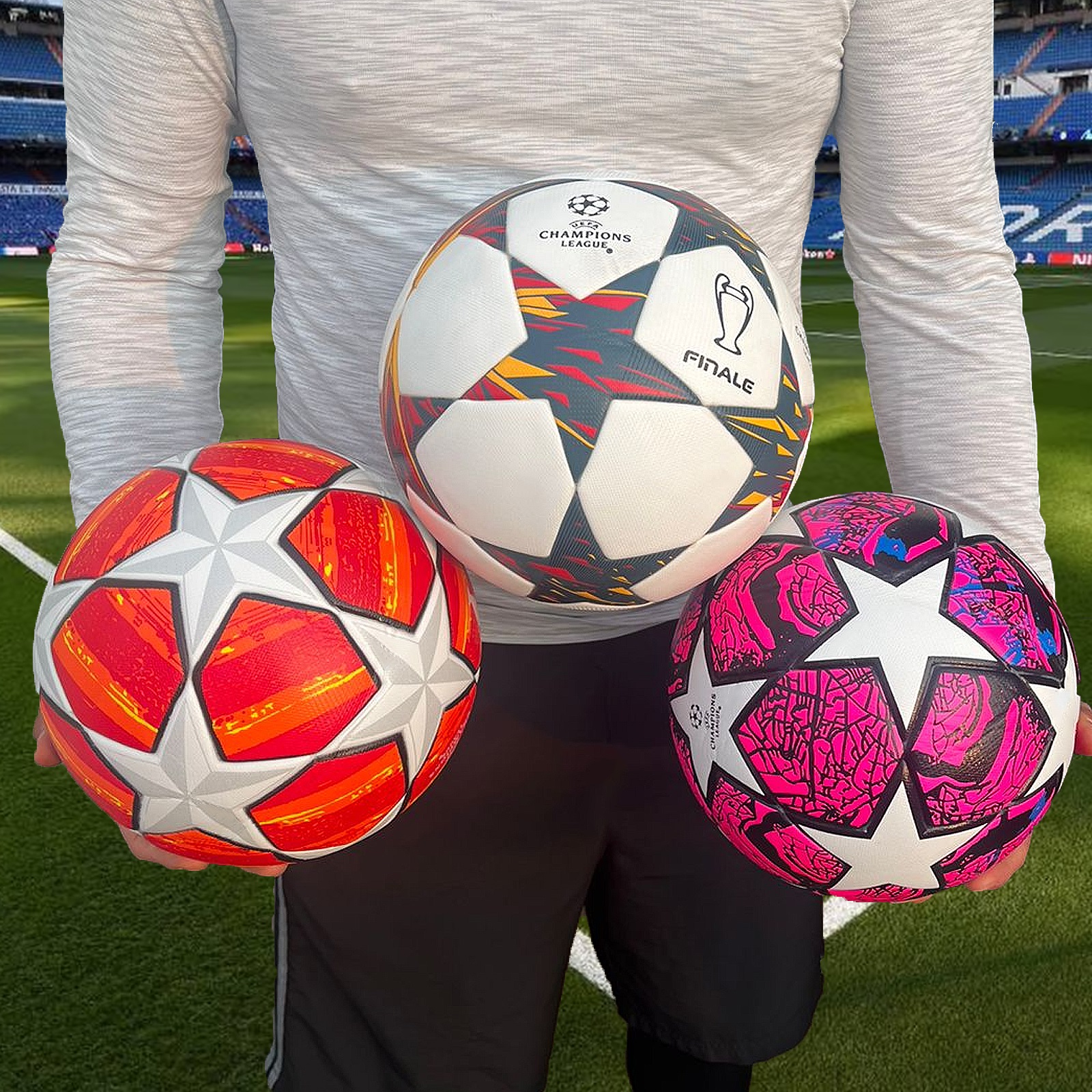Foto 5 pulgar | Balón de Futbol Soccer Genérico Champions Rosa de Estrellas #5