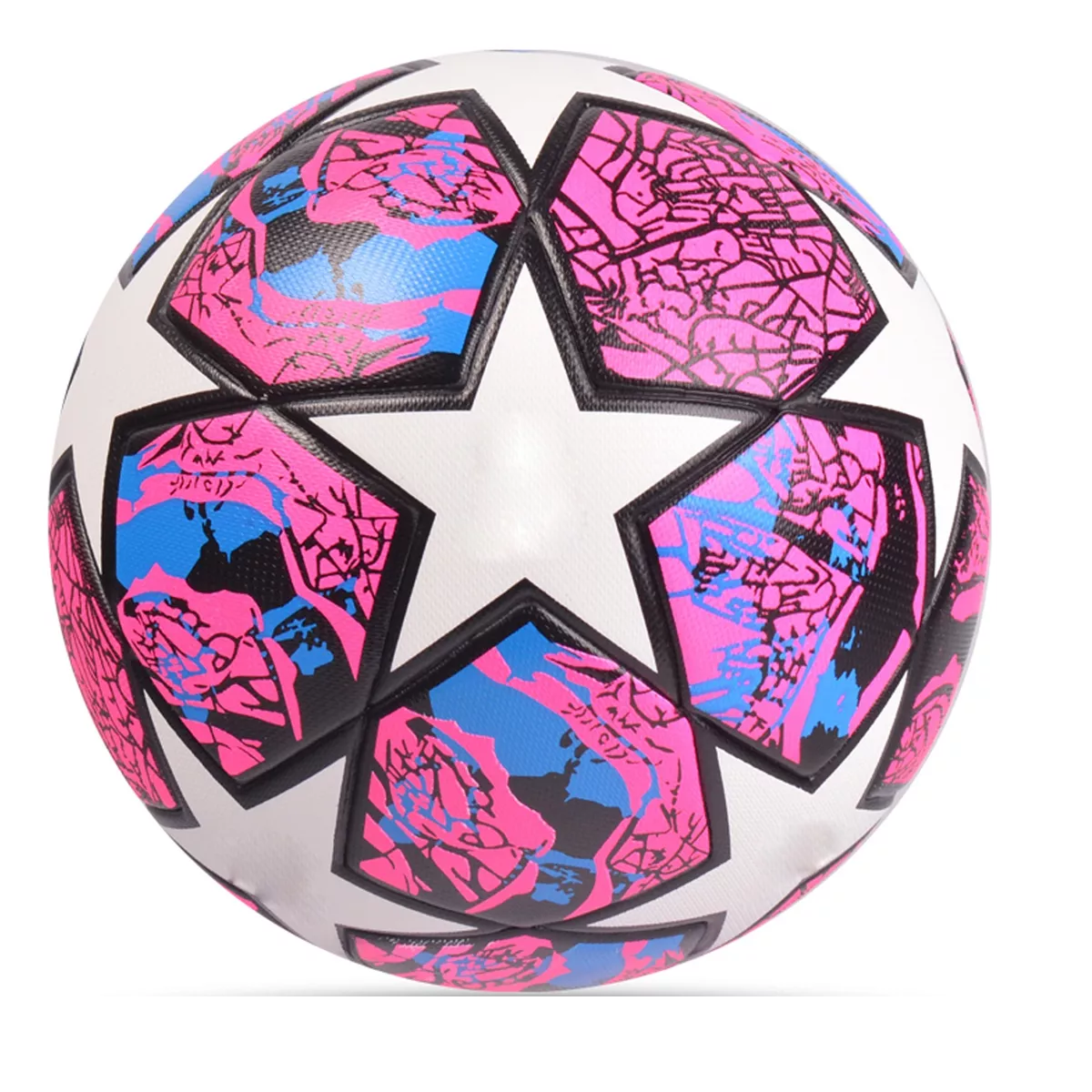 Balón Fútbol Soccer  Profesional Estrellas Hibrido #5 Eo Safe Imports Esi-11960  Rosa