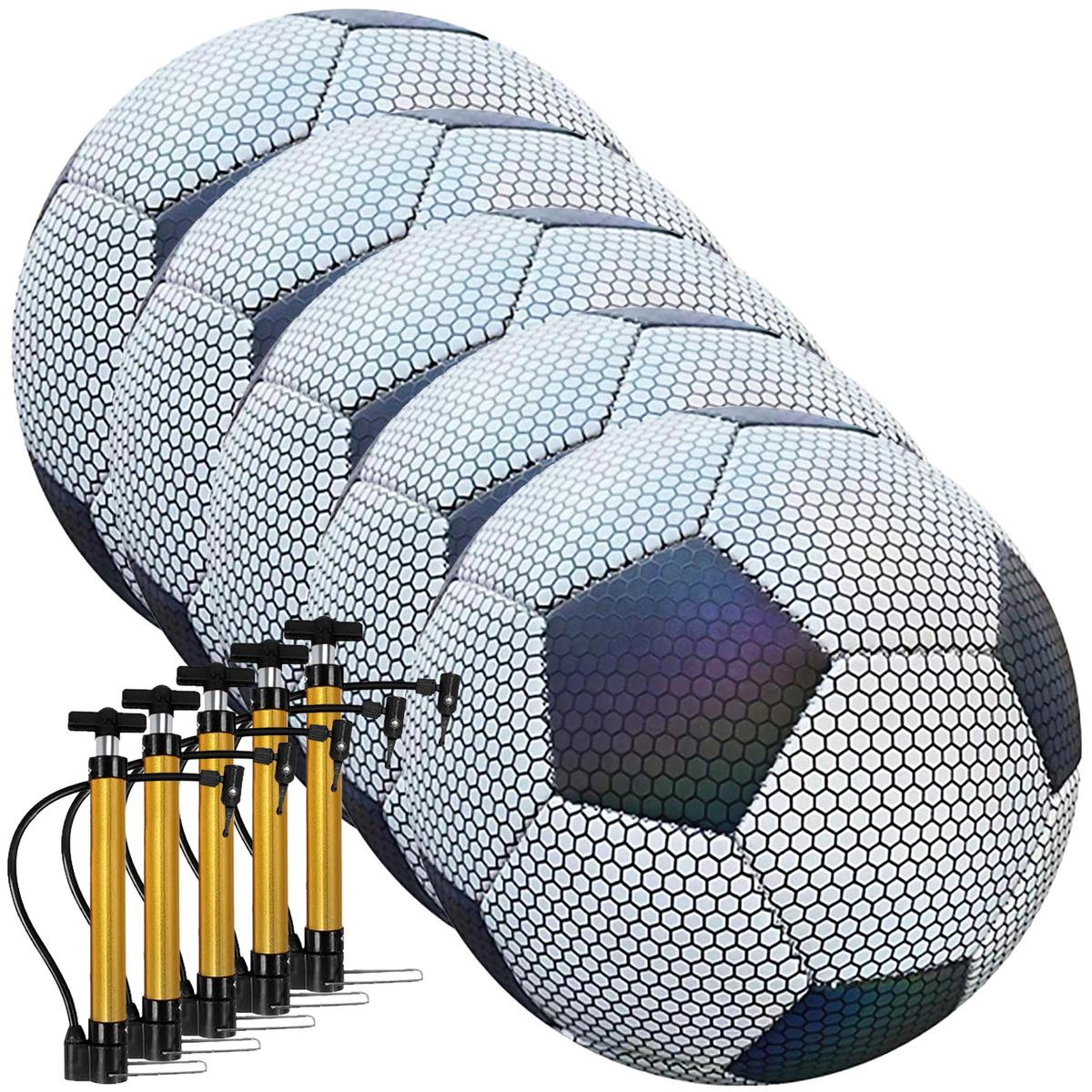 Balones Brillo Intenso Xtream Boom Mxluc-005 5 Piezas Blanco y Negro