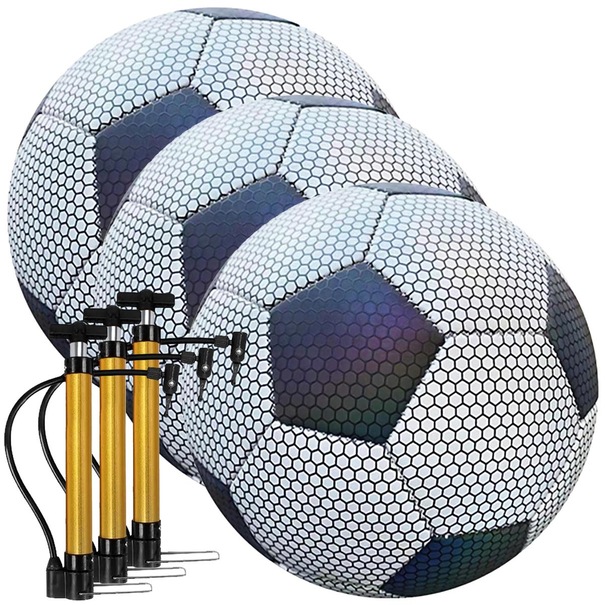 Balones Brillantes Xtream Boom Mxluc-003 3 Piezas Blanco y Negro