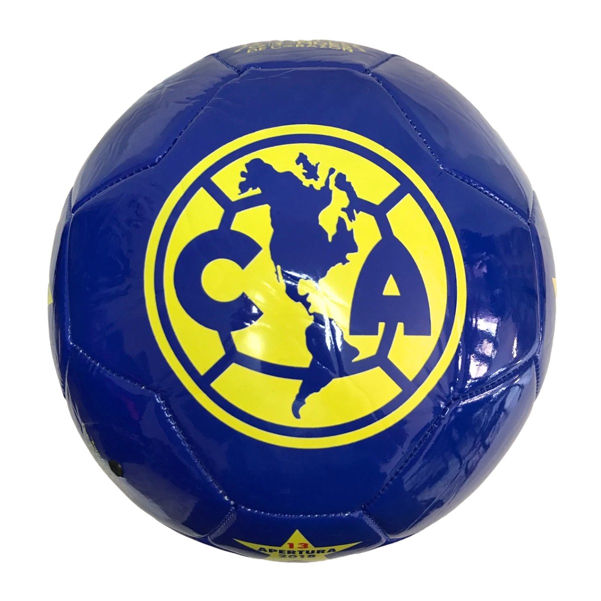 Foto 3 pulgar | Balón De Fútbol Club América No.5 Azul/amarillo