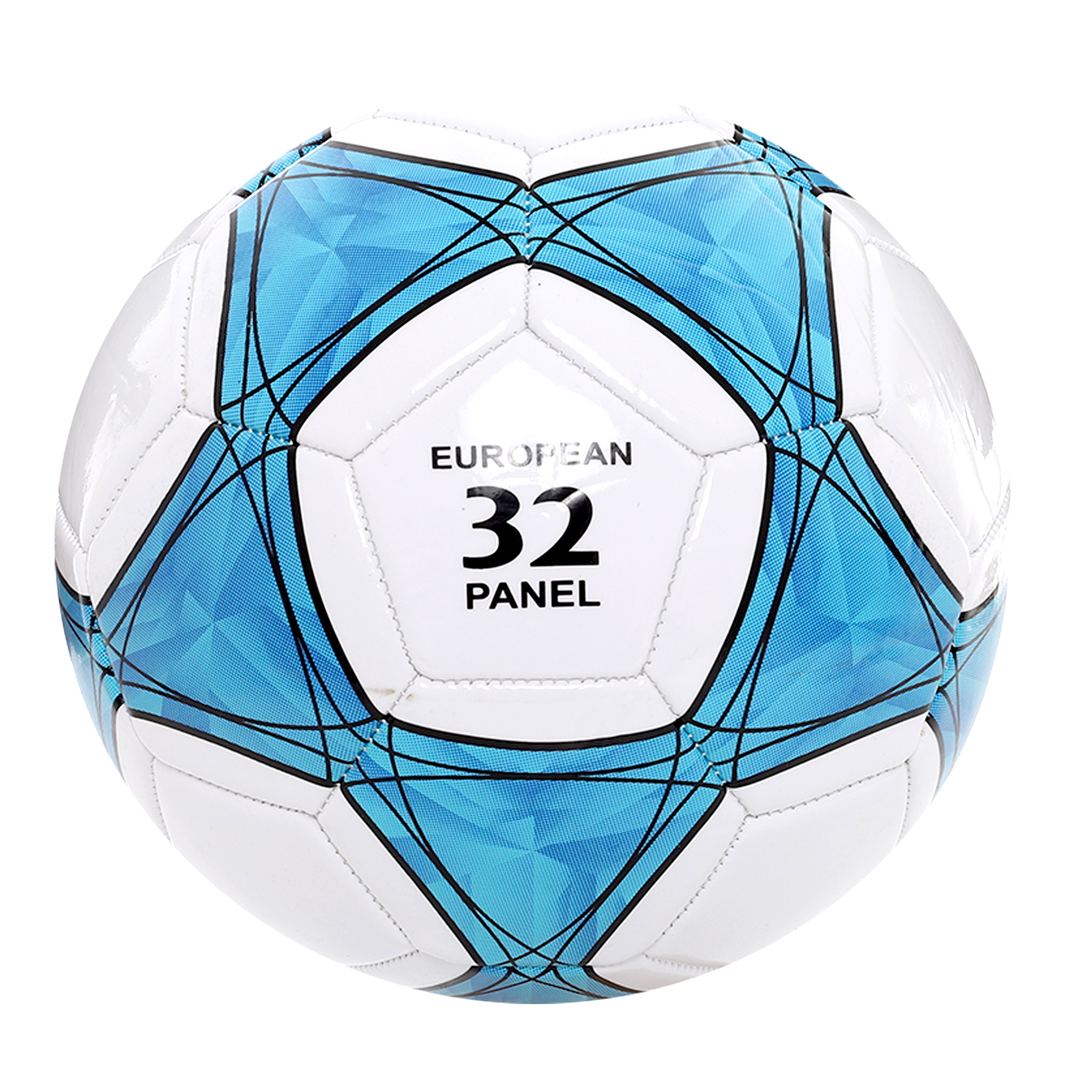 Balón de Futbol Soccer Alpha Clásico # 5 Blanco Azul Claro