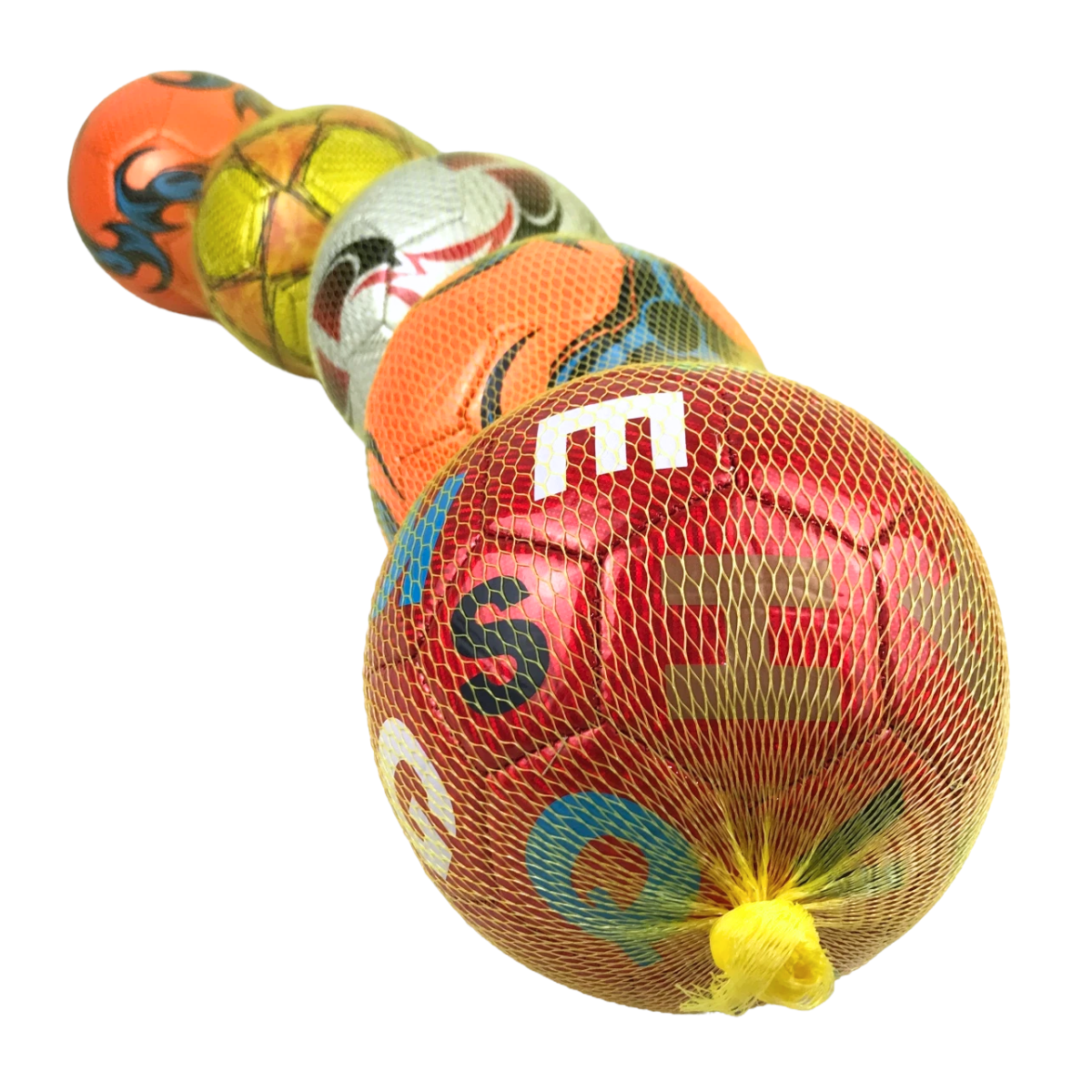 Foto 4 pulgar | Tira De Balón De Futbol No.2 Varios Diseños Rojo