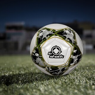 Foto 2 | Balón de Fútbol Soccer No. 5 Le Shark Blanco con Diseño Camuflajeado