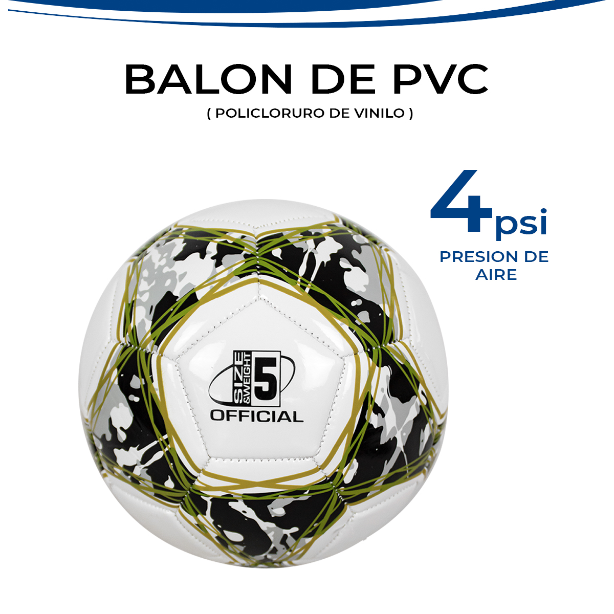 Foto 4 | Balón de Fútbol Soccer No. 5 Le Shark Blanco con Diseño Camuflajeado