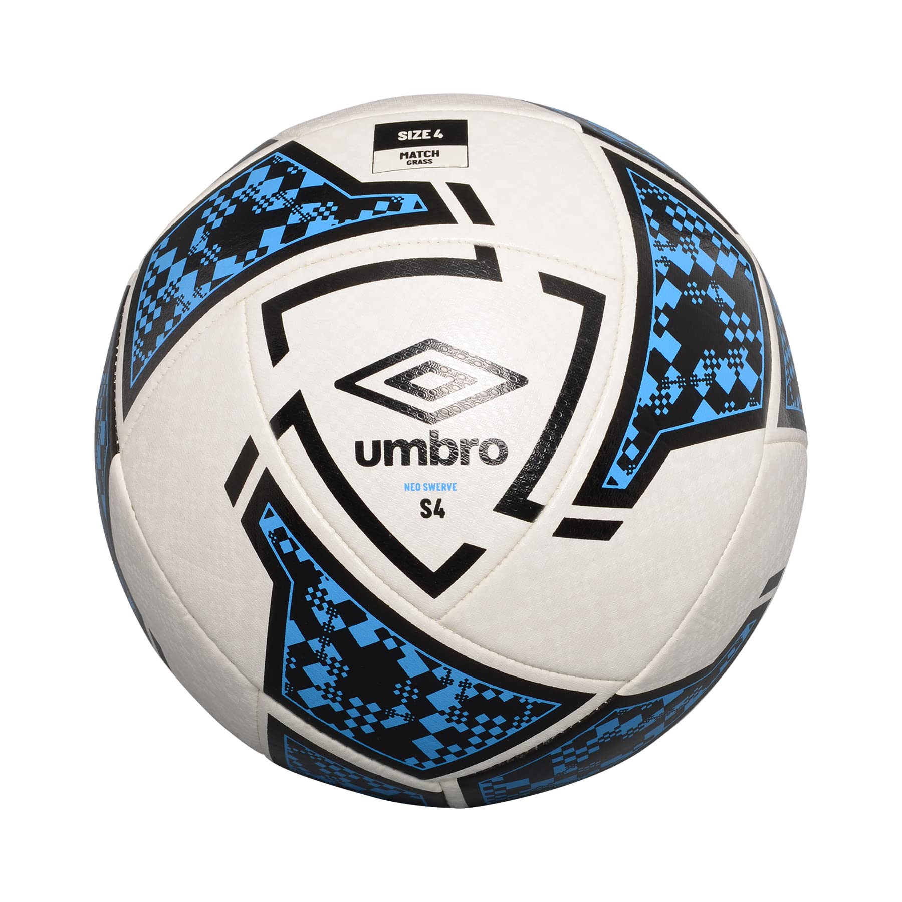 Balón De Fútbol Umbro Neo Swerve Talla 4 Blanco/negro/azul - Venta Internacional.