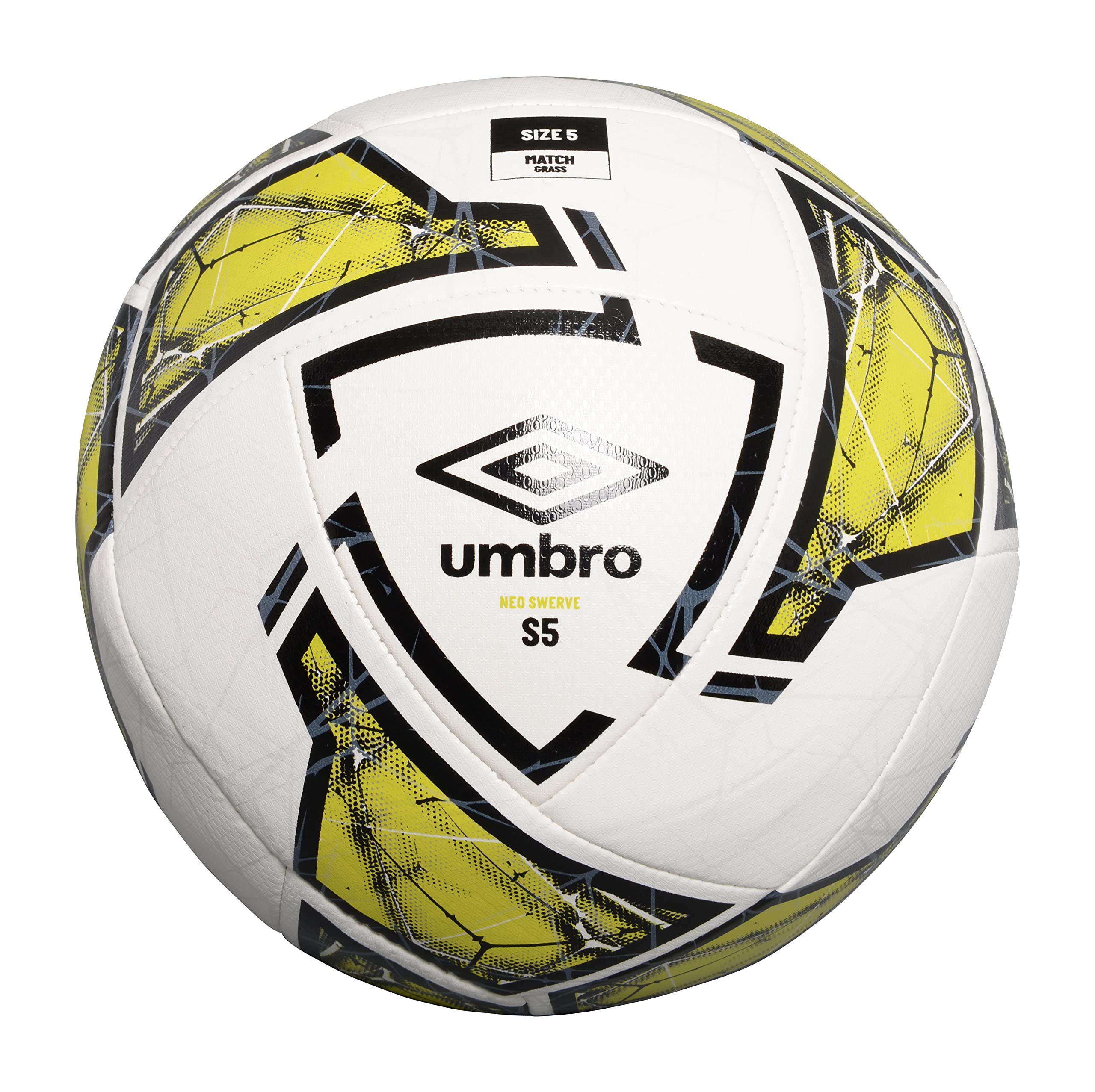 Balón De Fútbol Umbro Neo Swerve, Talla 5, Blanco/negro/lima - Venta Internacional.