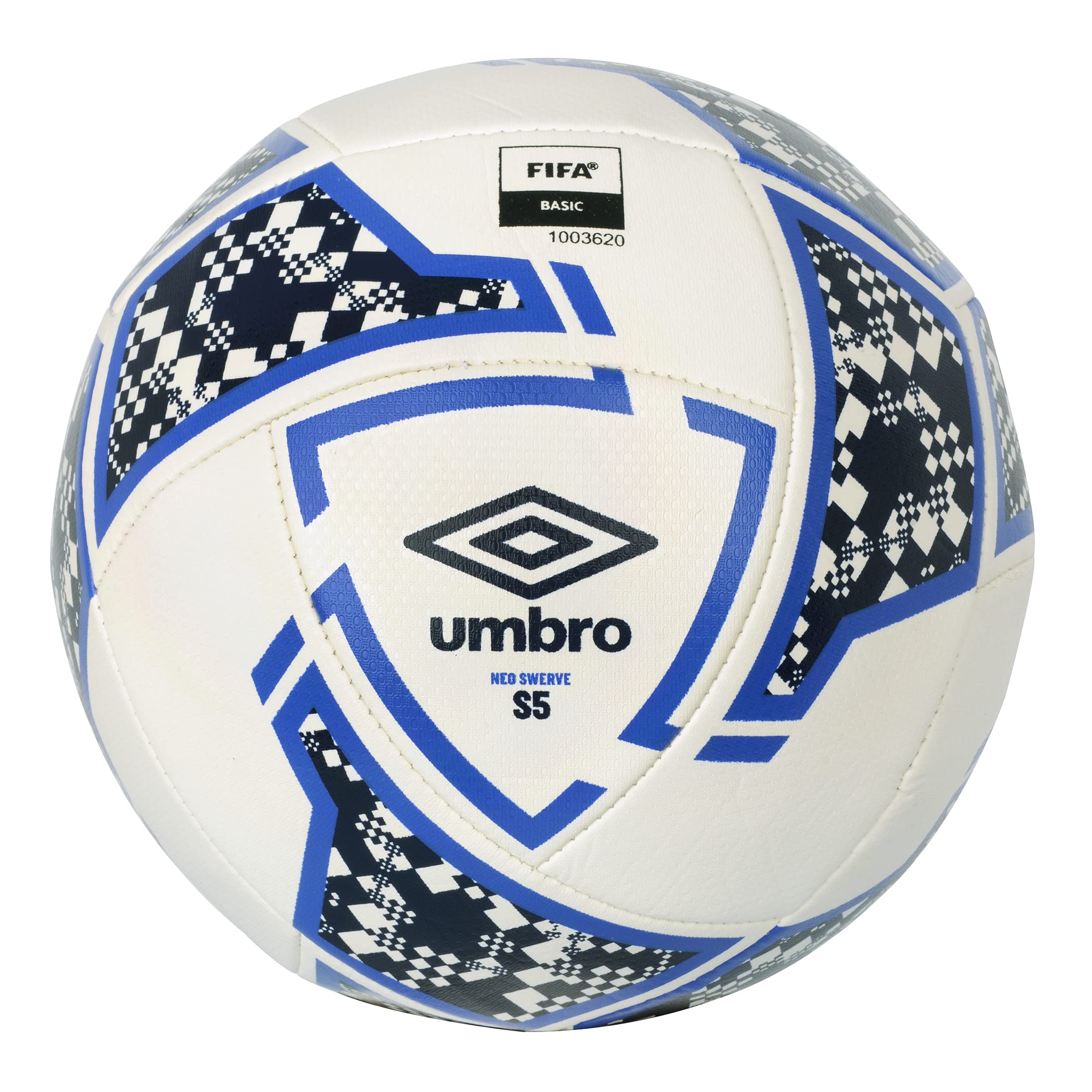 Foto 2 pulgar | Balón De Fútbol Umbro Neo Swerve Blanco/negro/azul Talla 5 - Venta Internacional.